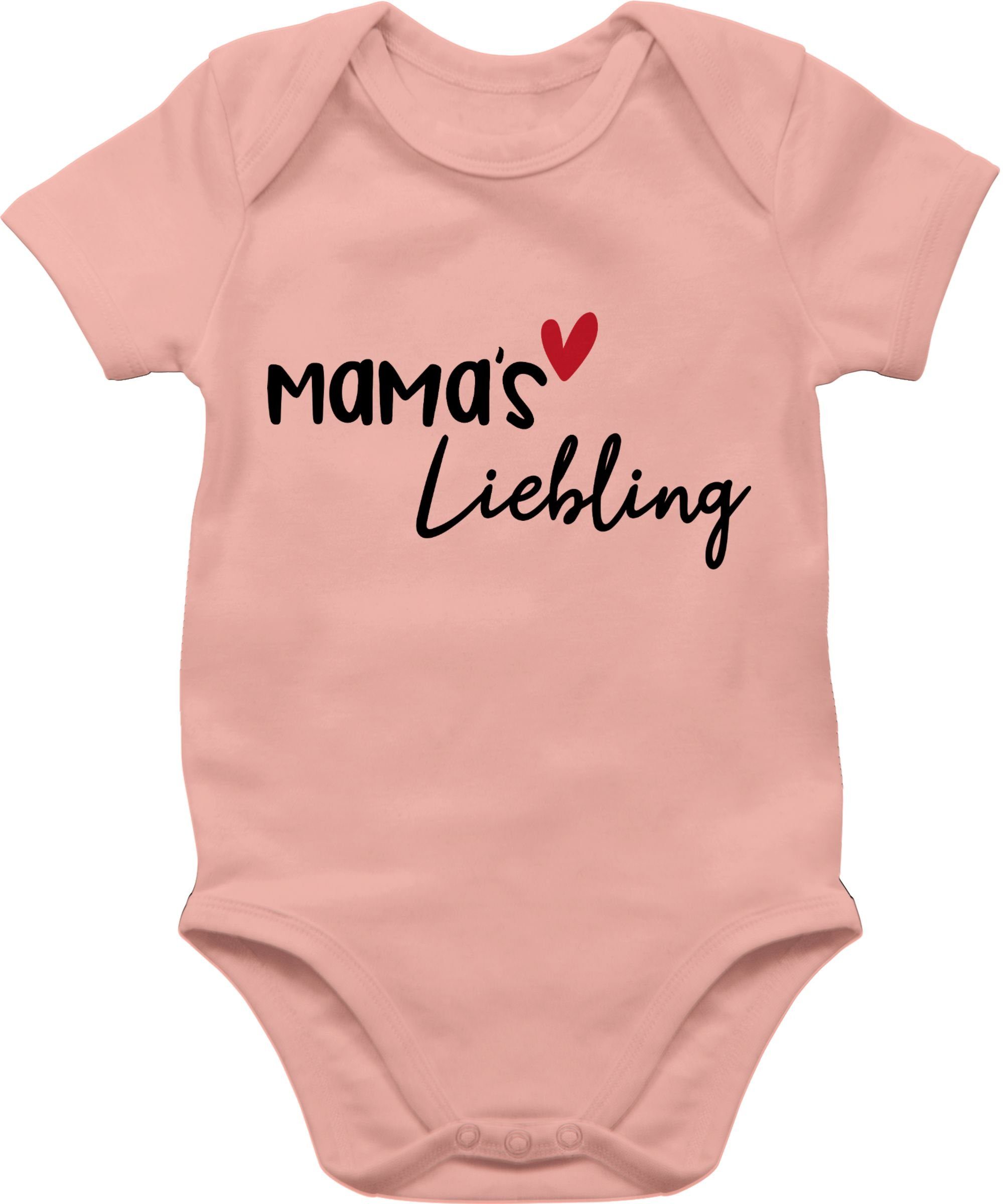 Shirtracer Shirtbody Mamas Liebling (1-tlg) Muttertagsgeschenk 3 Babyrosa