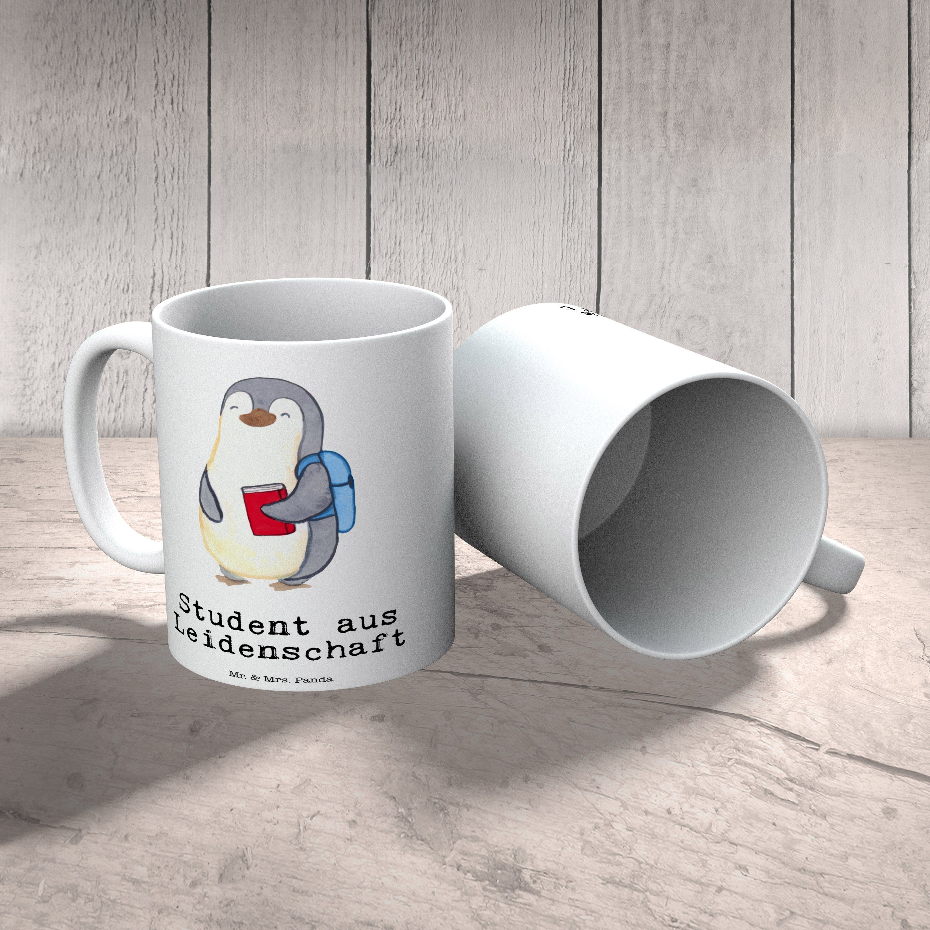 Mrs. & Geschenk, aus Student Weiß Beruf, Motive, Dank, - Leidenschaft Panda - Tasse Mr. Keramik Tasse