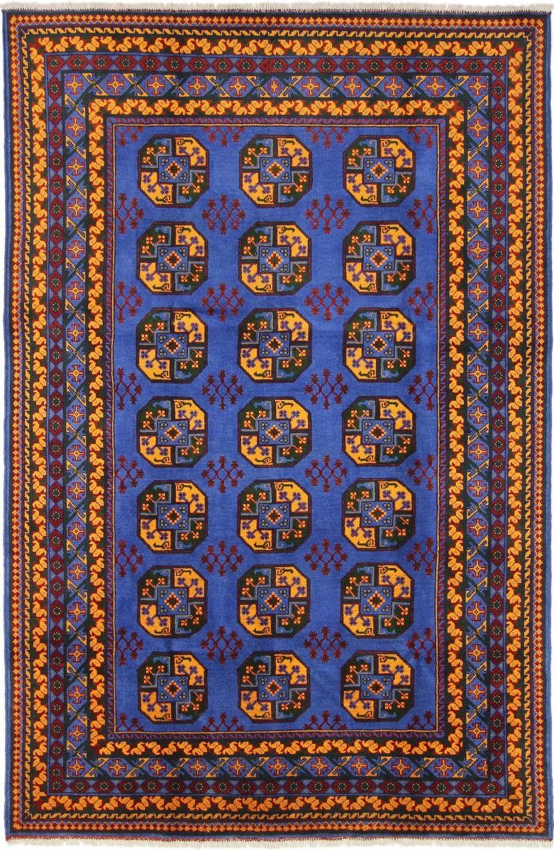 Orientteppich Afghan Akhche 199x301 Handgeknüpfter Orientteppich, Nain Trading, rechteckig, Höhe: 6 mm
