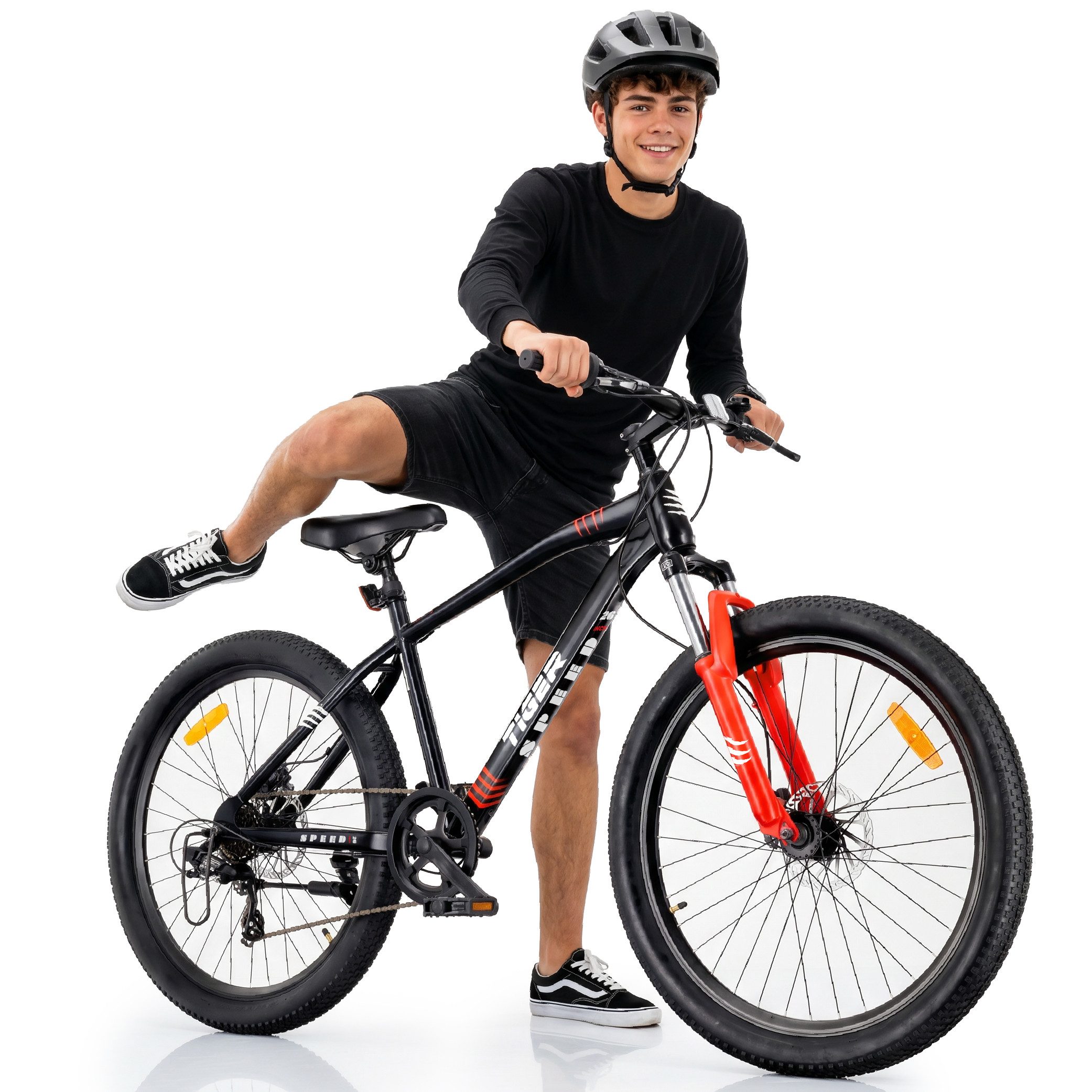 Sun Baby Mountainbike SUN BABY Tiger Bike 26 Zoll 21-Gang Shimano - Schwarz-Rot