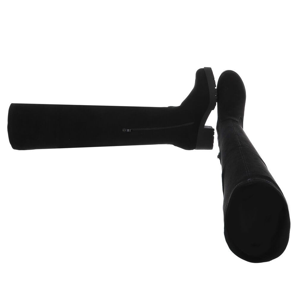 Ital-Design Elegante Overknee-Stiefel für Damen mit rutschfester Sohle Over günstig online kaufen