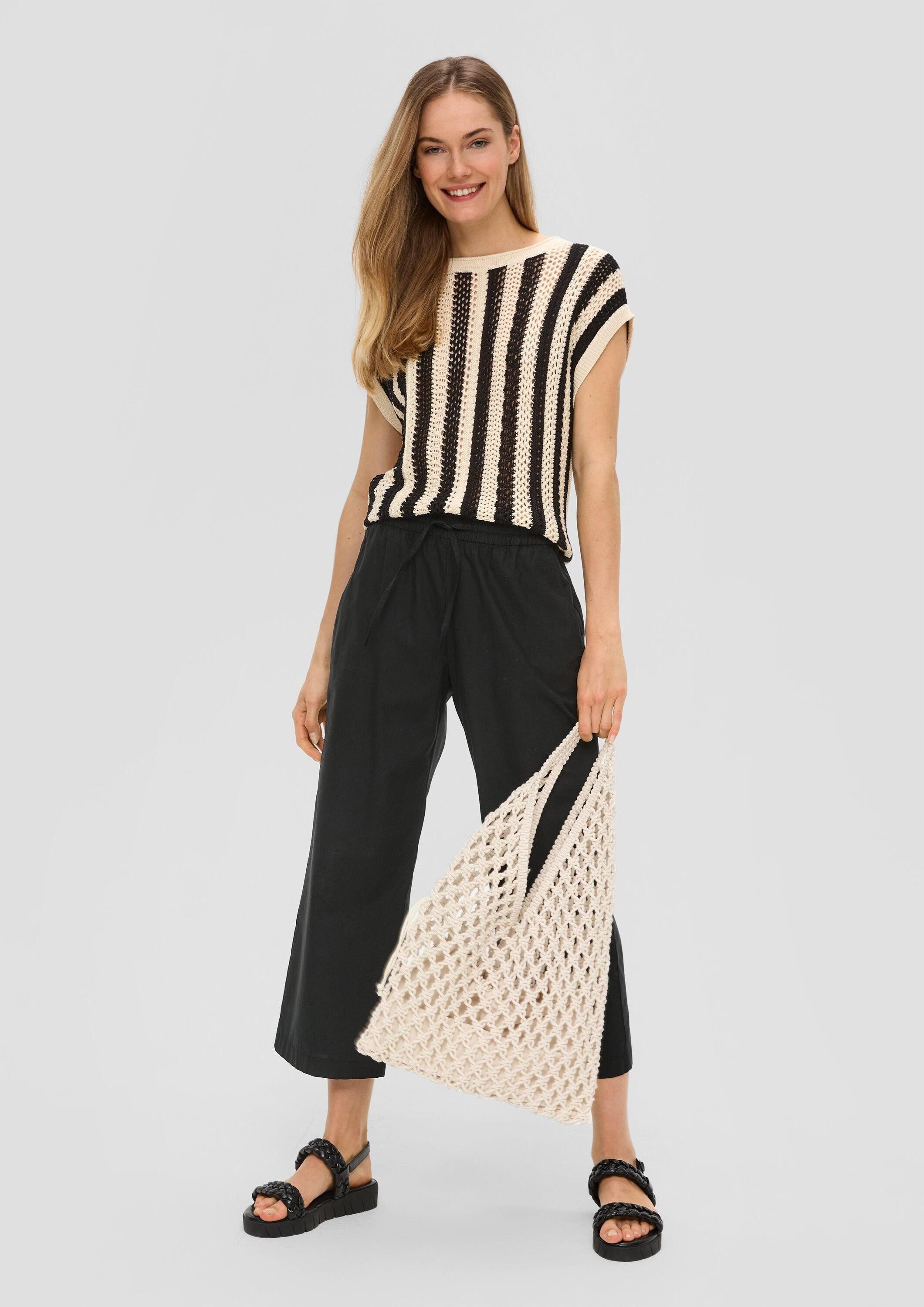 s.Oliver Culotte Hose Culotte aus Baumwolle mit Elastikbund und Tunnelzug günstig online kaufen