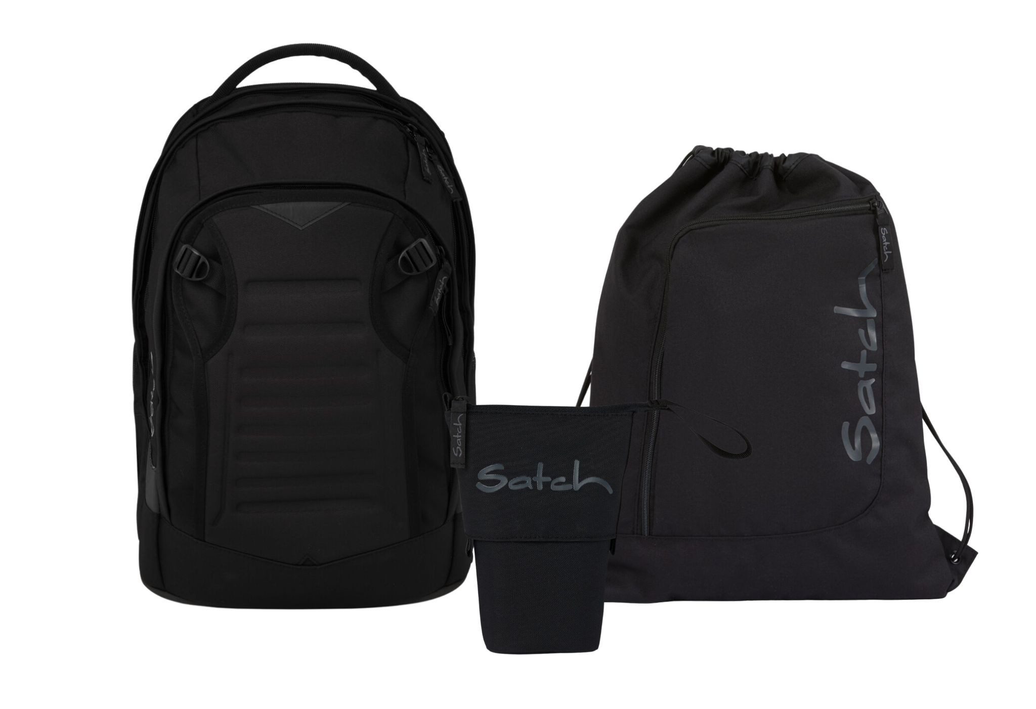Schulranzen Schulrucksack-Set MATCH PLUS Blackjack 3-teilig