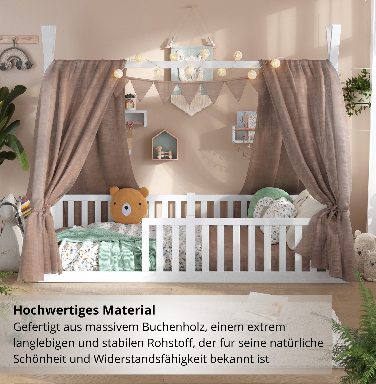 Alavya Home® Kinderbett Bodenbett SKY SET günstig online kaufen