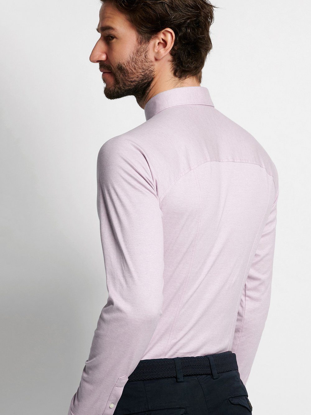 DESOTO Langarmhemd Jerseyhemd Casual Kent – Bild 3 von 5