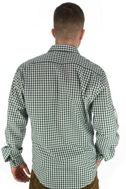 OS-Trachten Trachtenhemd »Latee« Langarmhemd mit Edelweiß-Stickerei auf der Knopfleiste