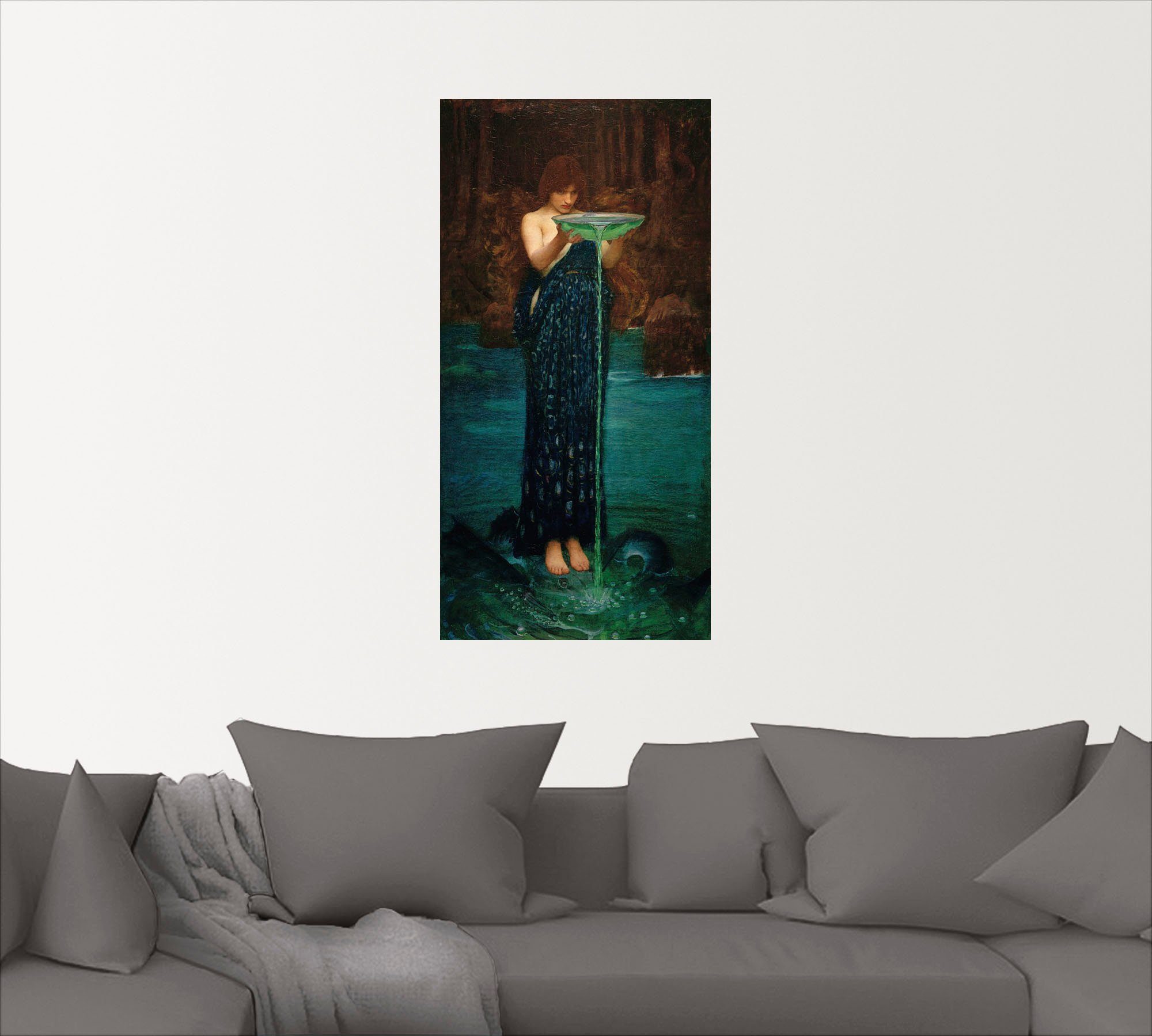 Artland Wandbild Circe versch. Frau in als Wandaufkleber St), oder Poster Invidiosa, Leinwandbild, Größen (1