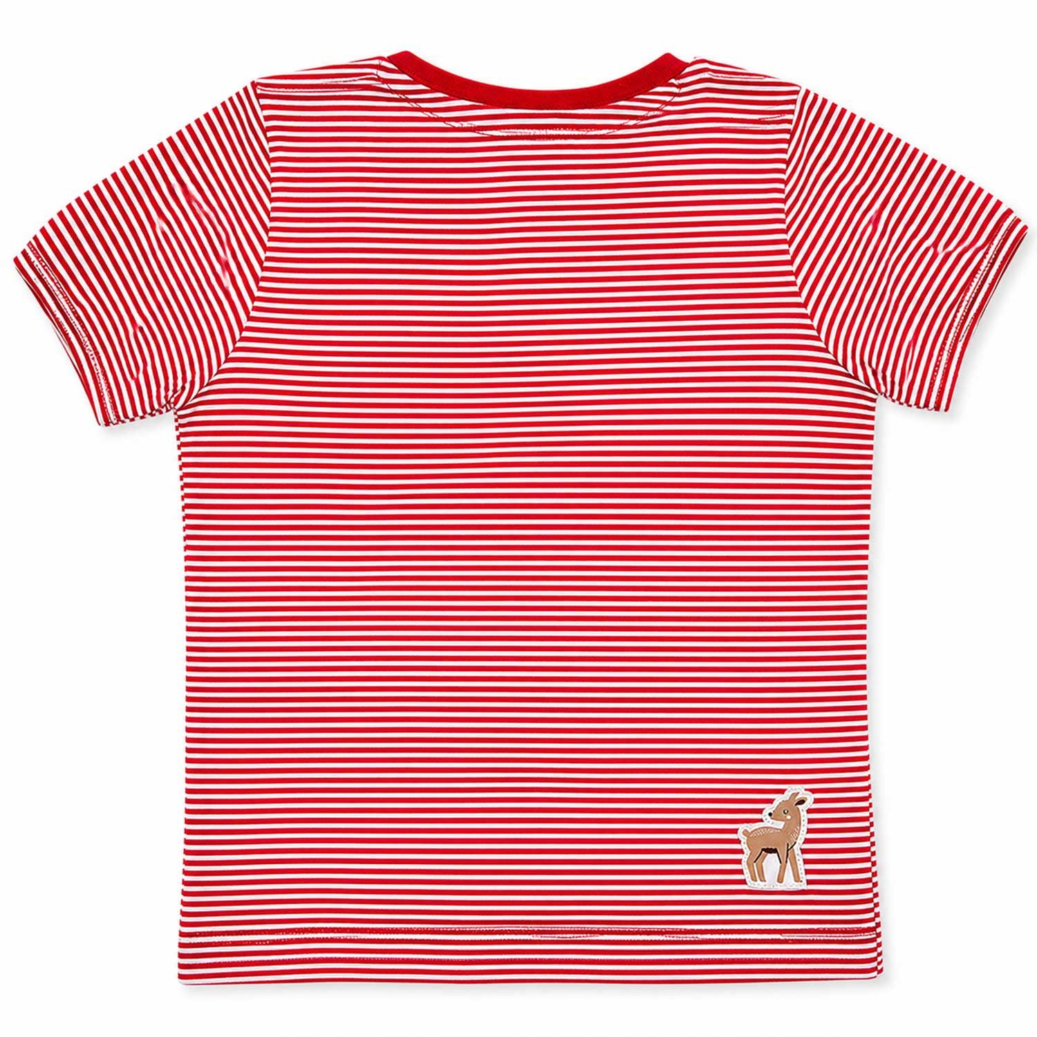 BONDI T-Shirt Mädchen T-Shirt 'Herzilein' 86981, Rot Weiß Gerin