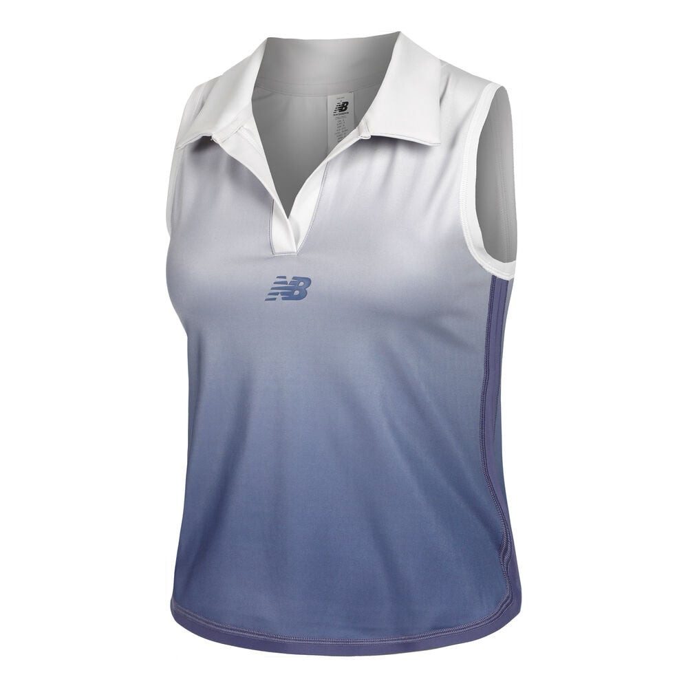 New Balance Poloshirt Printed Collared Tournament Tank