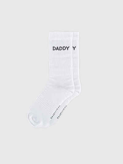 FAMVIBES Socken Socken DADDY - weiß (Größe 43-46)