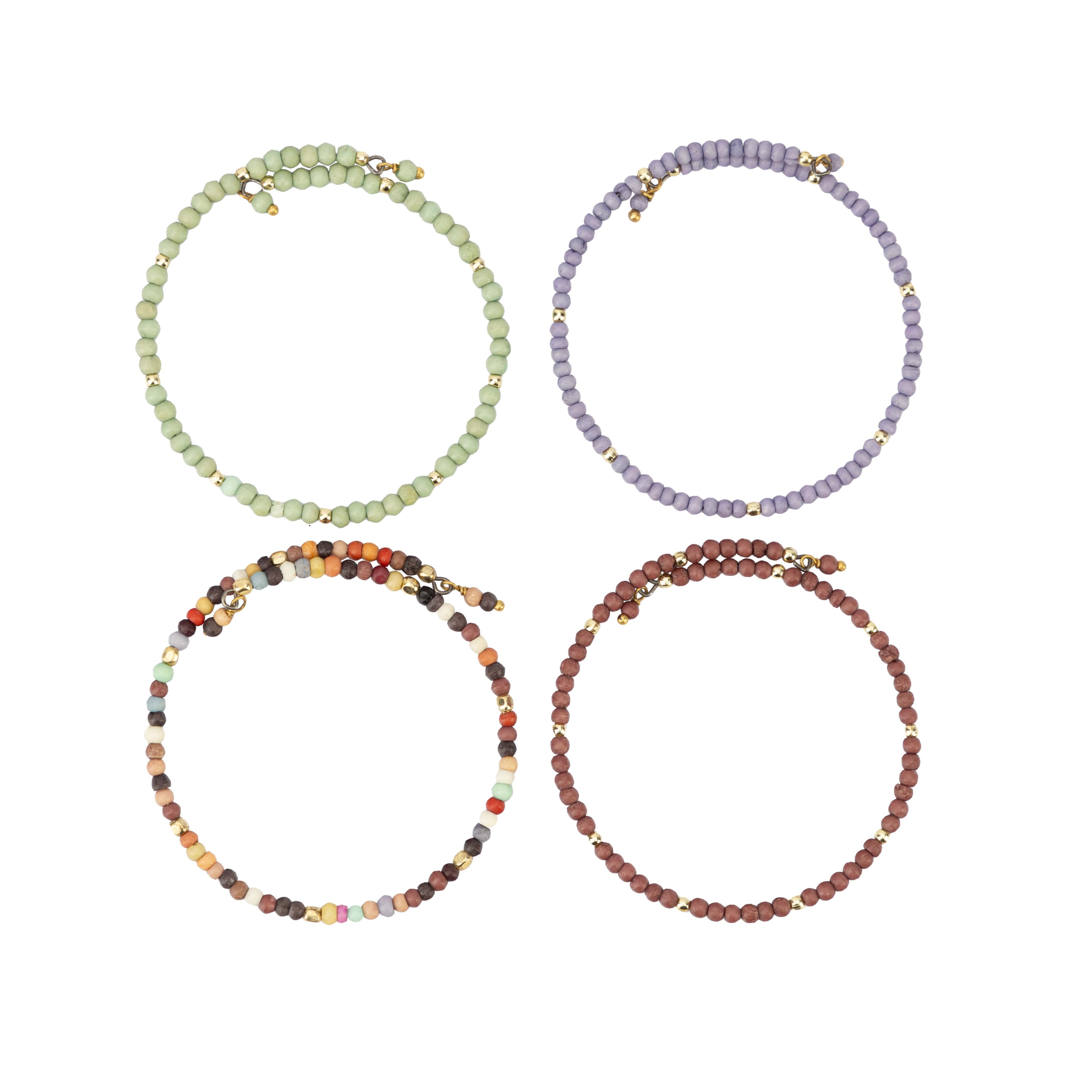 El Puente Armreif Armreifen, 4er-Set, Handmade (4), Fair Trade
