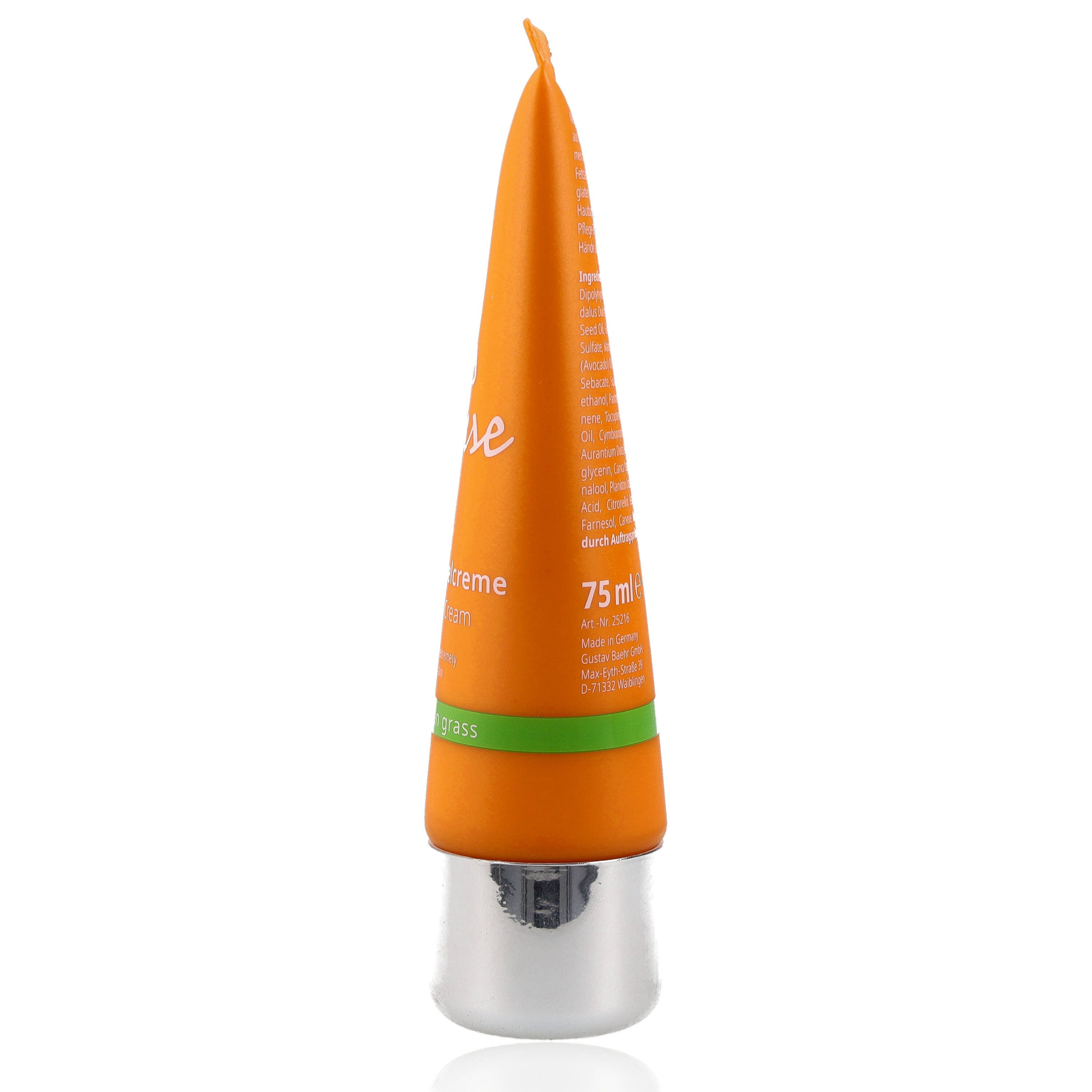 BAEHR BEAUTY CONCEPT Handcreme Baehr Beauty Concept Sinnes Oase Hand- und Nagelcreme 75ml Zitronengras-/ Orangenöl-Duft, 1-tlg., mit Mandel-, Avocadoöl, Mango-, Kakaobutter & Plankton-Extrakt