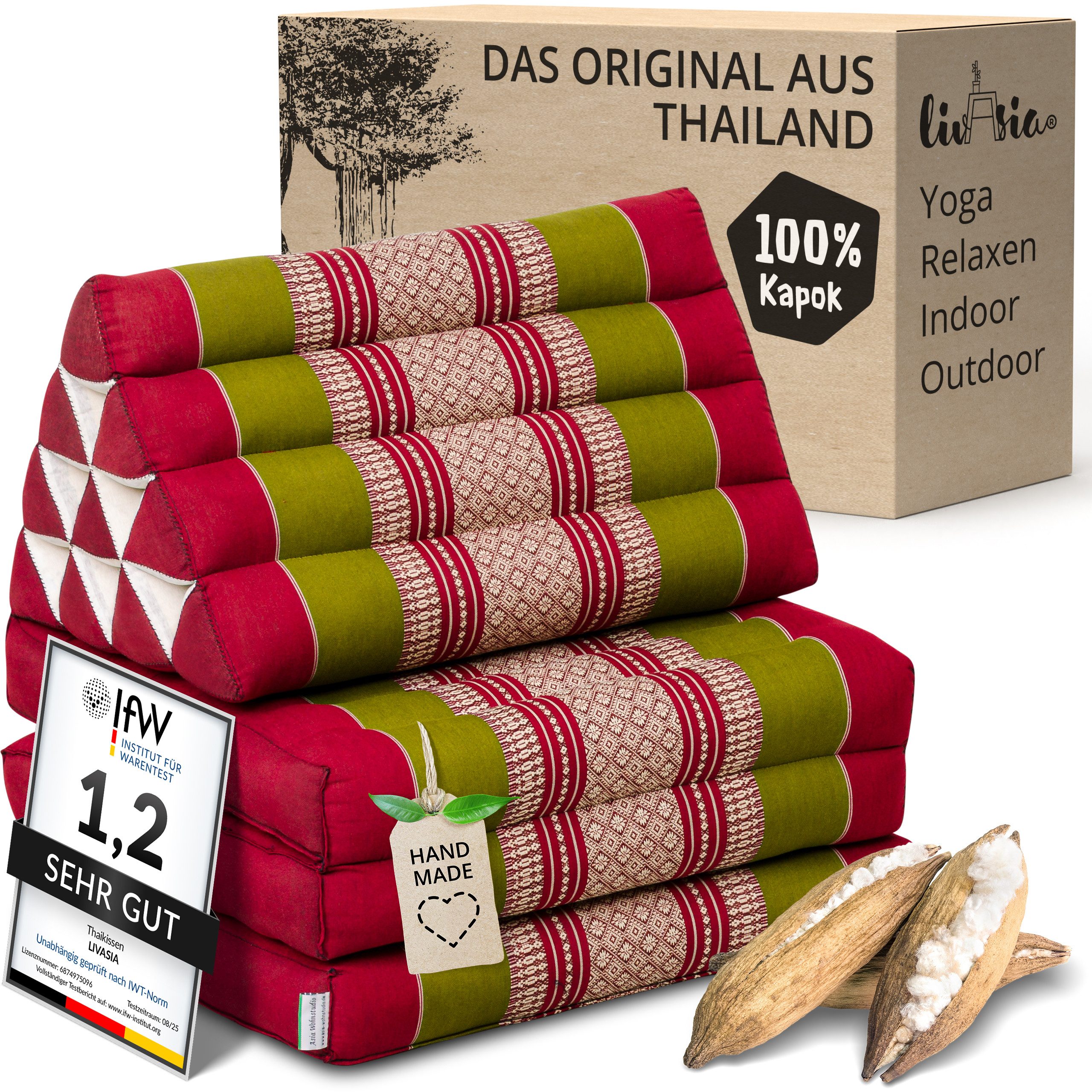 livasia Sitzsack Thaikissen 3 Auflagen (Classic) vegan günstig online kaufen