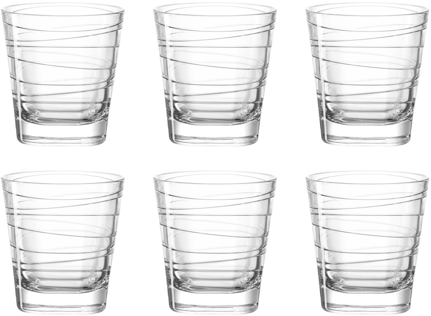 LEONARDO Tasse Whiskybecher, Glas, 250 ml, 6-tlg., Glas