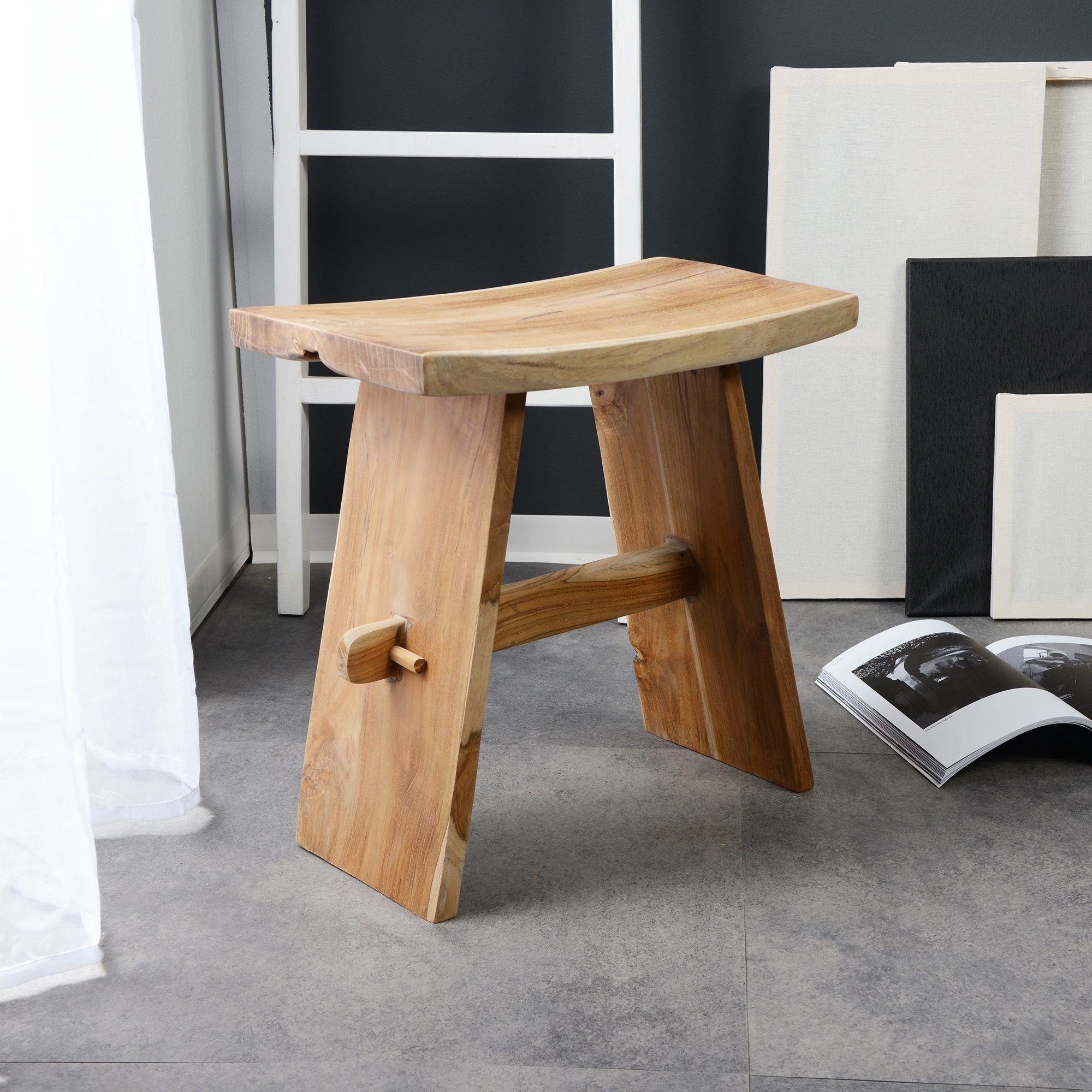 wohnfreuden Hocker Hocker ZEN aus Teakholz günstig online kaufen
