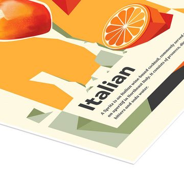 Posterlounge Poster Dionisis Gemos, Aperol Spritz Aperitif, Bar Modern Illustration