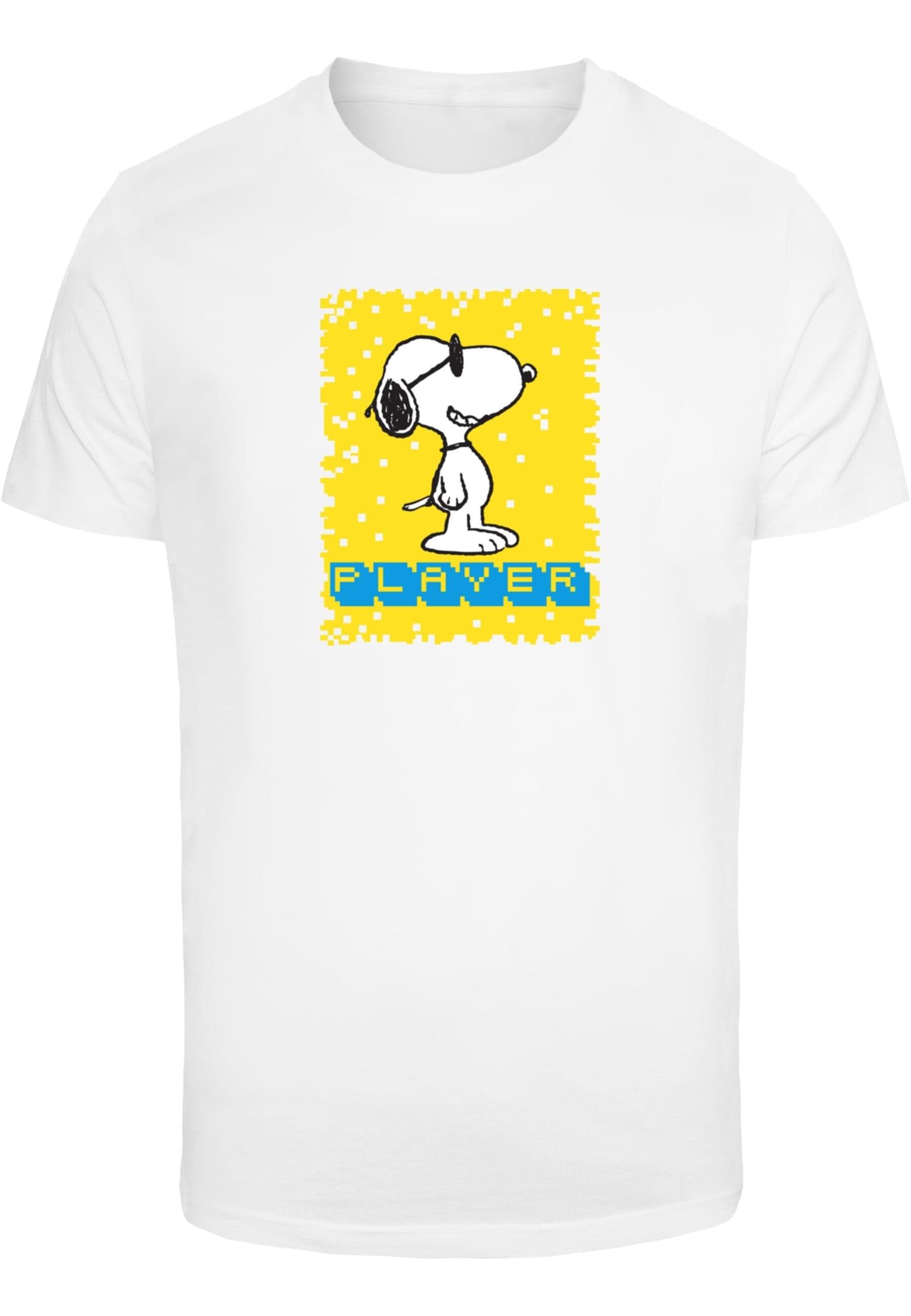 Peanuts T-Shirt - Merchcode Player T-Shirt white Round Herren (1-tlg) Neck