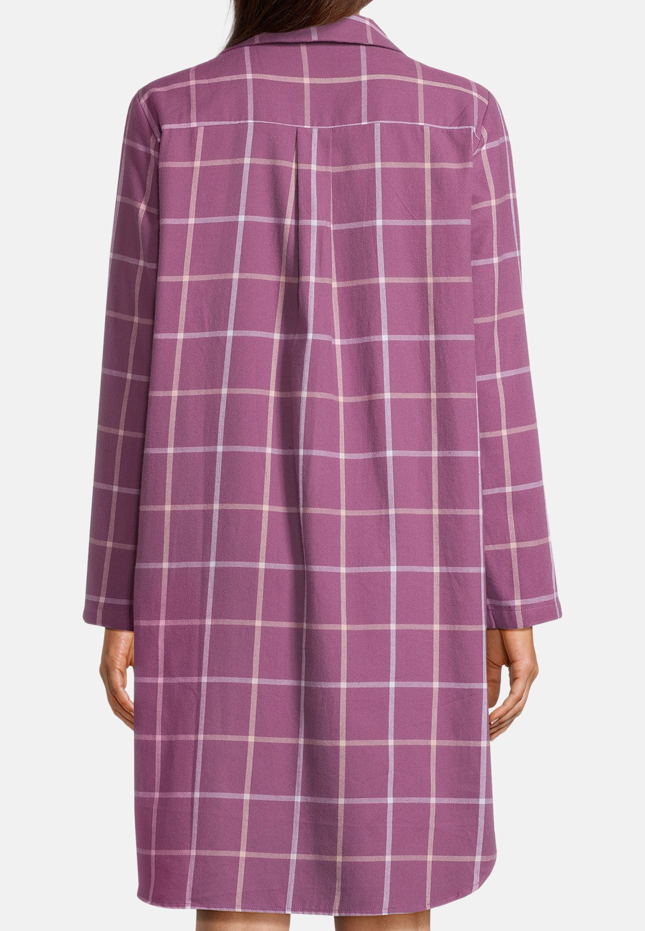 seidensticker Nachthemd Classic Flanell (1-tlg) Nachthemd - Baumwolle - Wärmend - Weiches, warmes Flanell