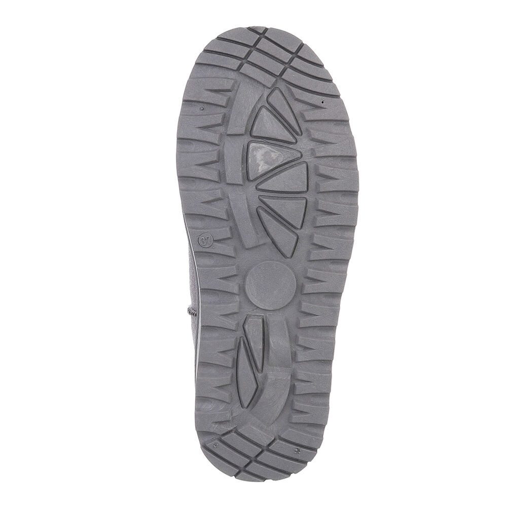 Ital-Design Damen Snowboots Freizeit Snowboots Plateaustiefeletten Snowboots (87124653) Flach Plateaustiefeletten in Grau