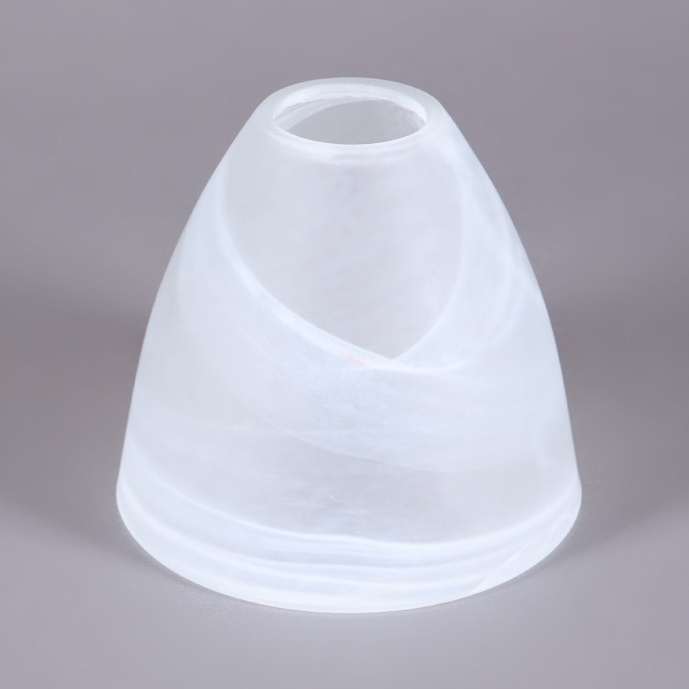 Home4Living Lampenschirm Lampenglas alabaster Weiß Ø 135mm Leuchtenglas E27, Alabasterglas