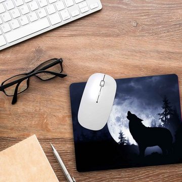 GRAVURZEILE Mauspad im Wolf Design - Bedrucktes Mousepad -, Geschenk für Familie & Freunde