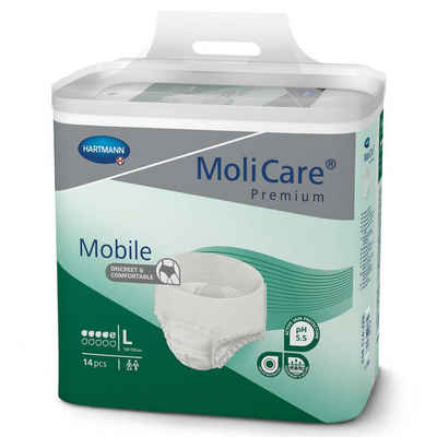Molicare Inkontinenzslip MoliCare® Premium Mobile 5 Tropfen Größe XL (14-St) für diskreten Schutz