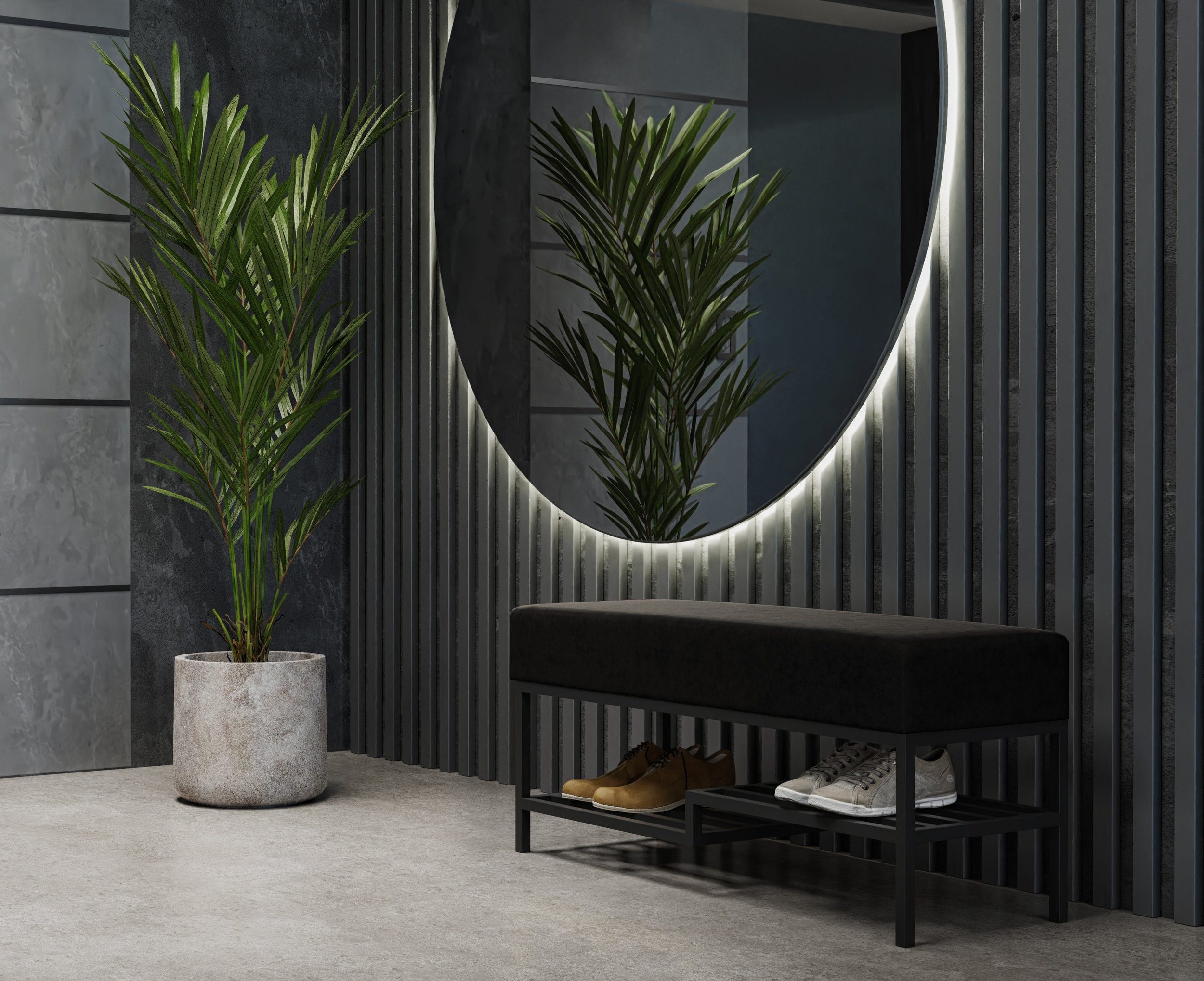 Beautysofa Polsterbank Moderne, modische elegante Bank mit Schuhregal SHELF günstig online kaufen