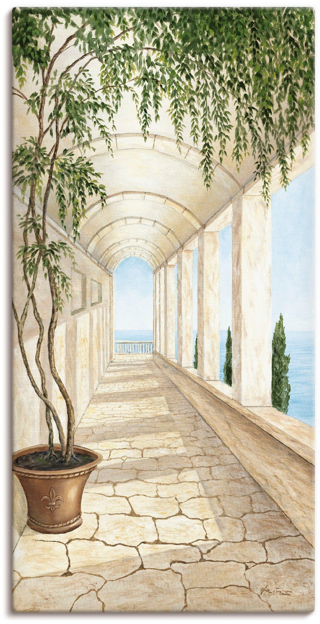 Artland Wandbild "Capri" Gebäude 1 Stk. tlg. als Alubild, Outdoorbild, Lein günstig online kaufen