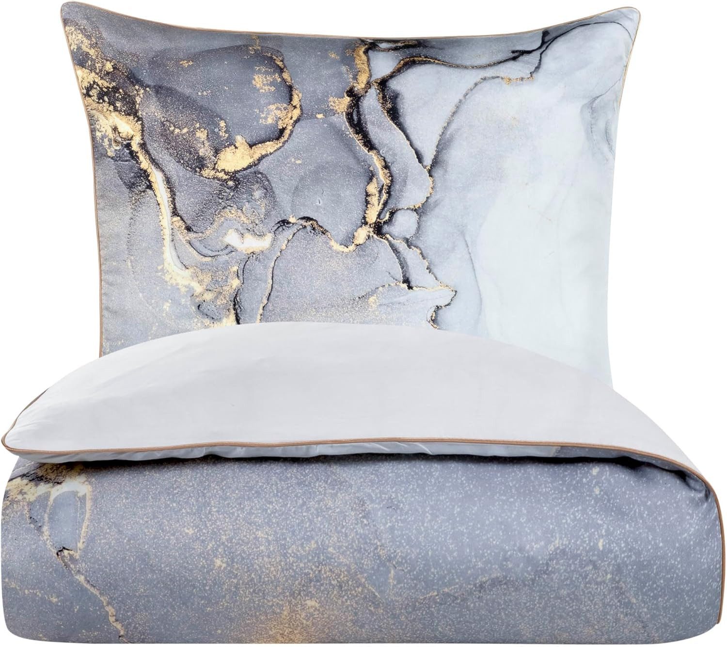 Aymando Bettwäsche Marble Grey, 100% Baumwolle günstig online kaufen