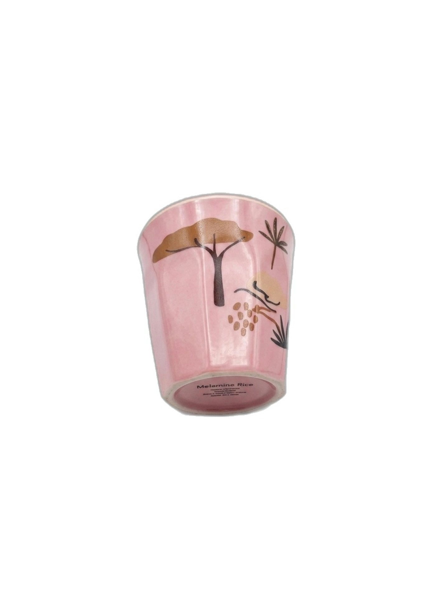 rice Kinderbecher Melamin Kinderbecher 'Jungle' Rosa, Melamin, 225 ml, BPA-frei, spülmaschinengeeignet