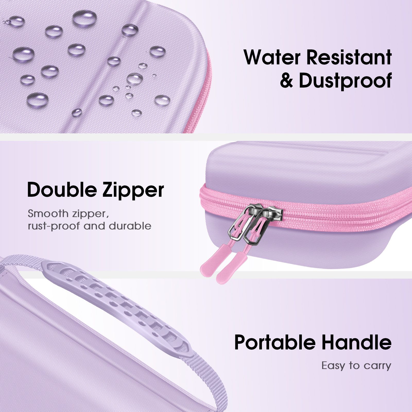 Fintie Nintendo-Schutzhülle Tasche für Nintendo Switch 2 (2025) - Tragetasche Aufbewahrungstasche, mit 19 Steckplätzen für Spielkarten und 2 Micro-SD-Kartenstec – Bild 5 von 5