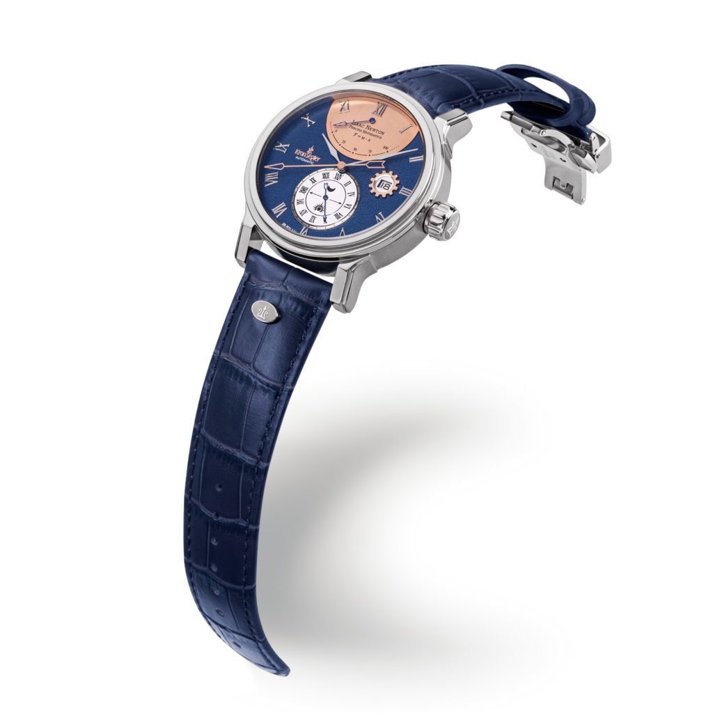 Kronsegler Automatikuhr Isaac Newton Principia Mathematica, Herrenuhr, Gangreservenanzeige, Datum, 24 h