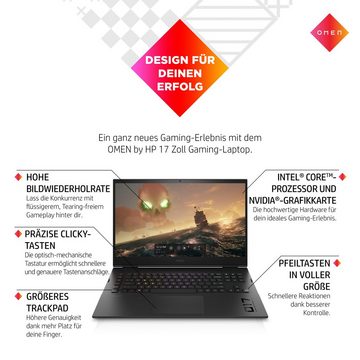 HP Omen 17-ck2077ng Gaming-Notebook (43,9 cm/17,3 Zoll, Intel Core i7 13700HX, GeForce RTX 4080, 512 GB SSD)
