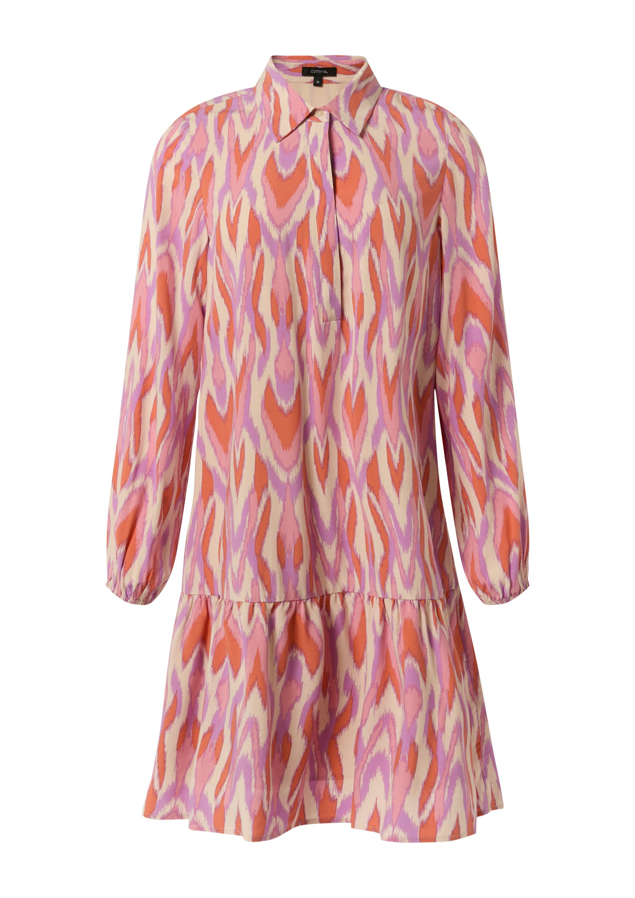 comma Minikleid Kleid Kleid aus Viskose günstig online kaufen
