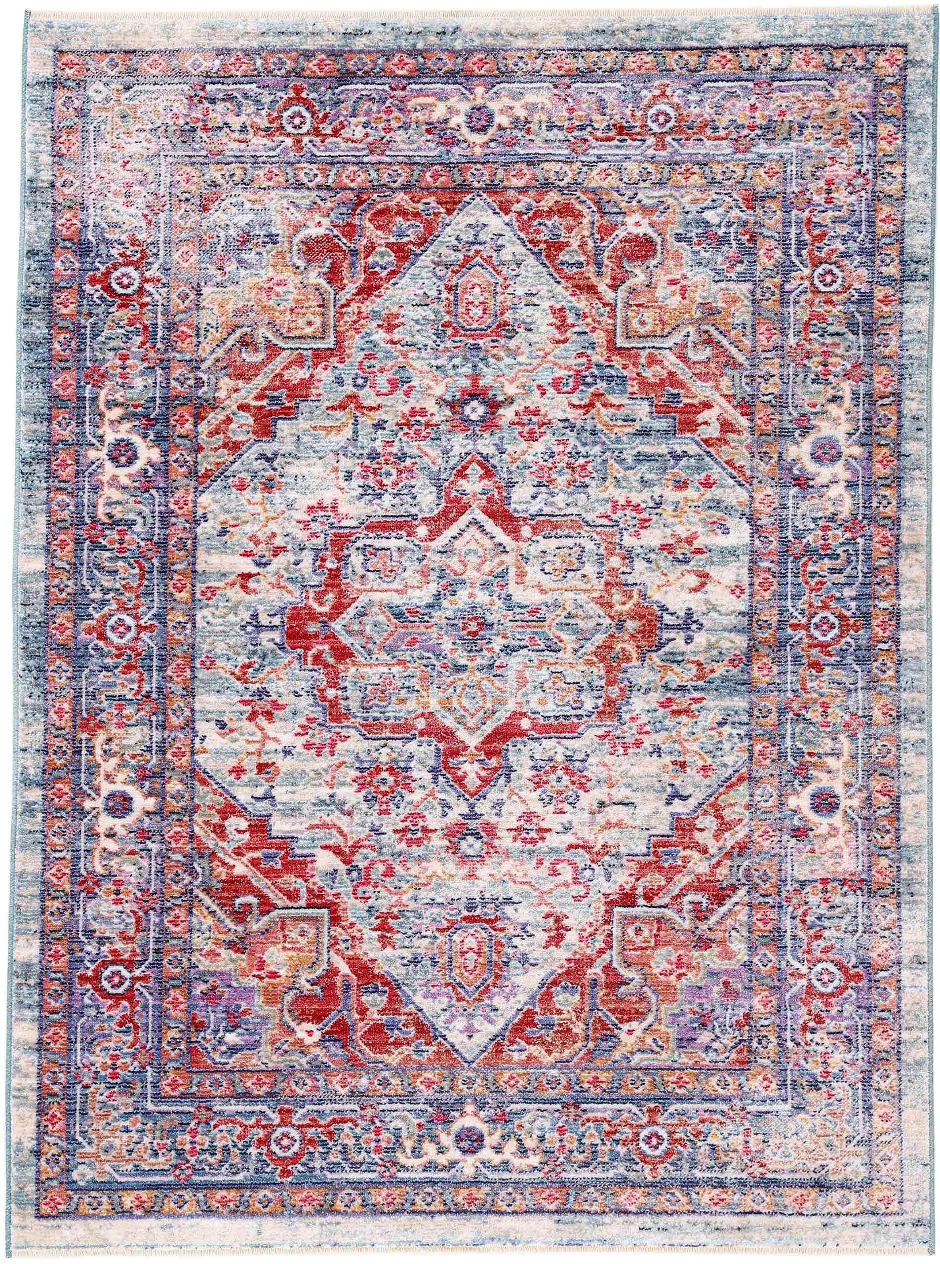 carpetfine Teppich "Phoenix" rechteckig 6 mm Höhe Vintage Orient Look, mit günstig online kaufen