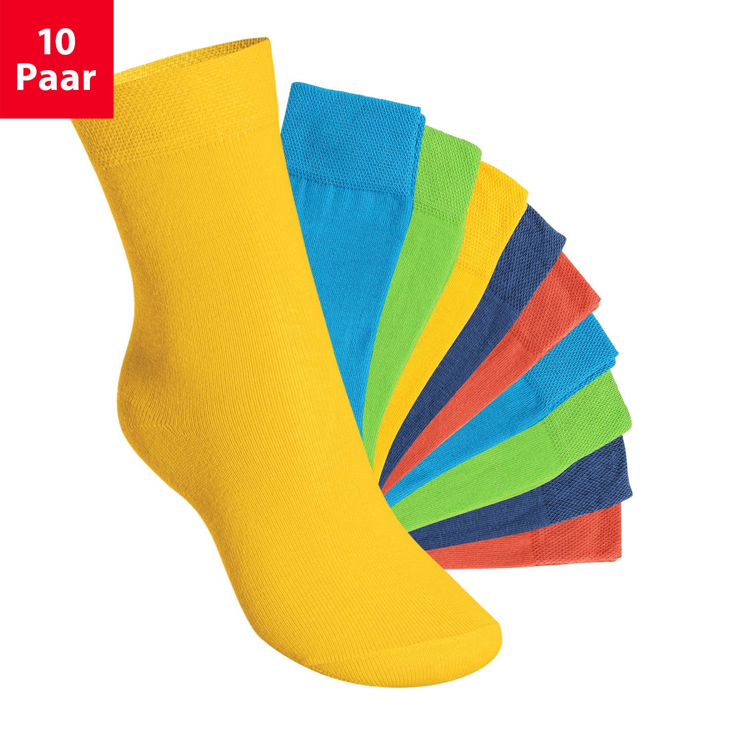 Footstar Basicsocken EVERYDAY! 10 Paar Kinder Носки für Jungen & Mädchen