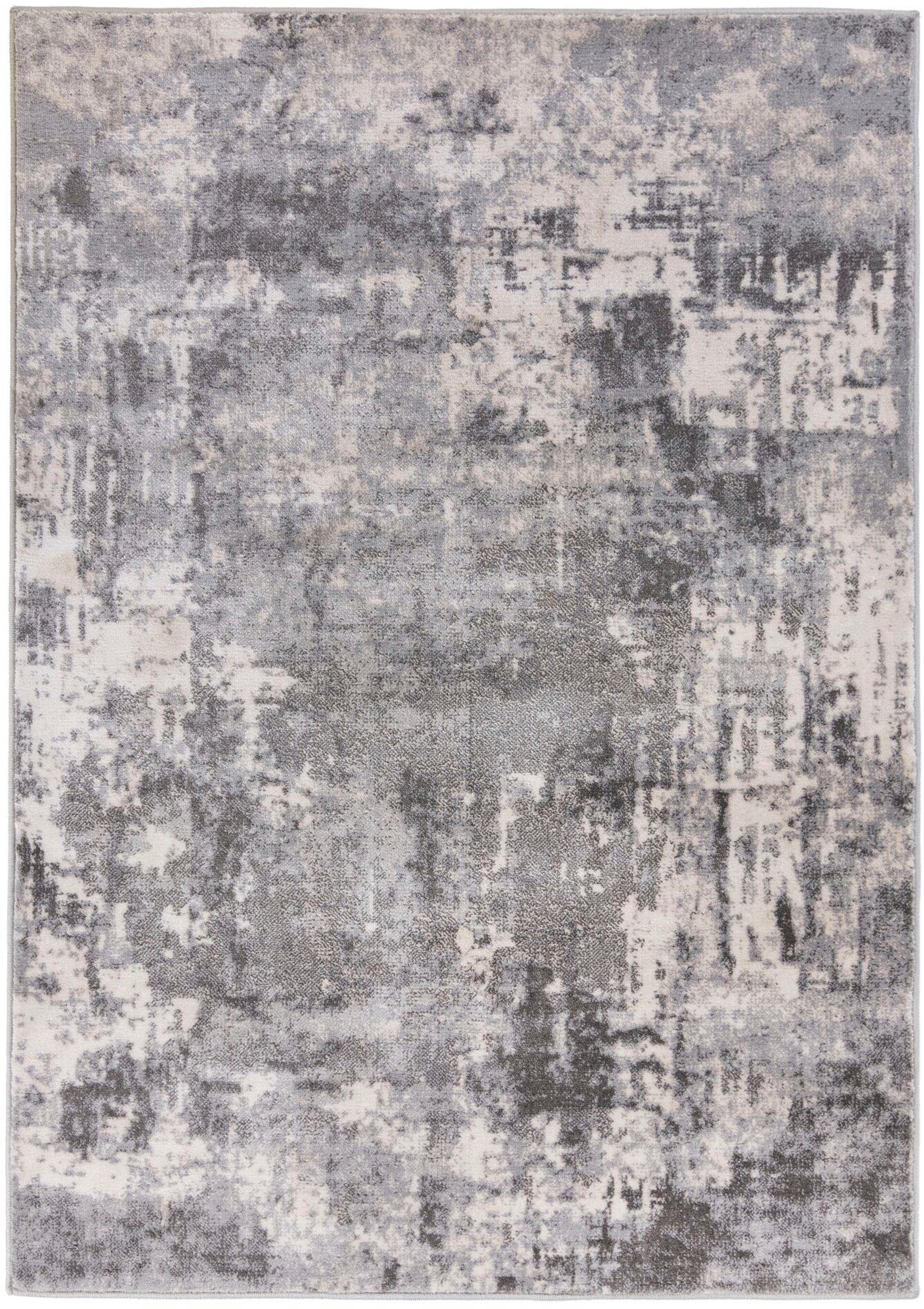 Abstrakt RUGS, Wonderlust, Höhe: grau FLAIR mehrfarbig, 10 mm, Vintage Design, rechteckig, Teppich fußbodenheizungsgeeignet,