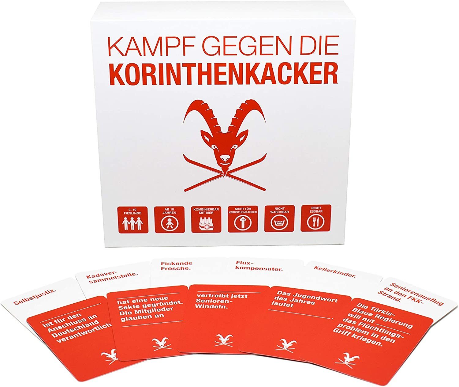 Kampfhummel Spiel, KAMPFHUMMEL Kampf gegen die Korinthenkacker – das fiese Kartenspiel für Österreich mit schwarzem Humor
