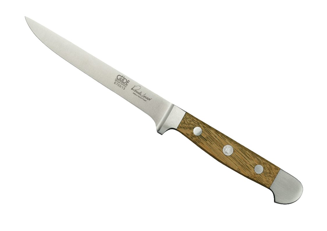 Faßeiche Ausbeinmesser - Solingen steif E603 No. Messer - Alpha Ausbeinmesser Güde -Serie