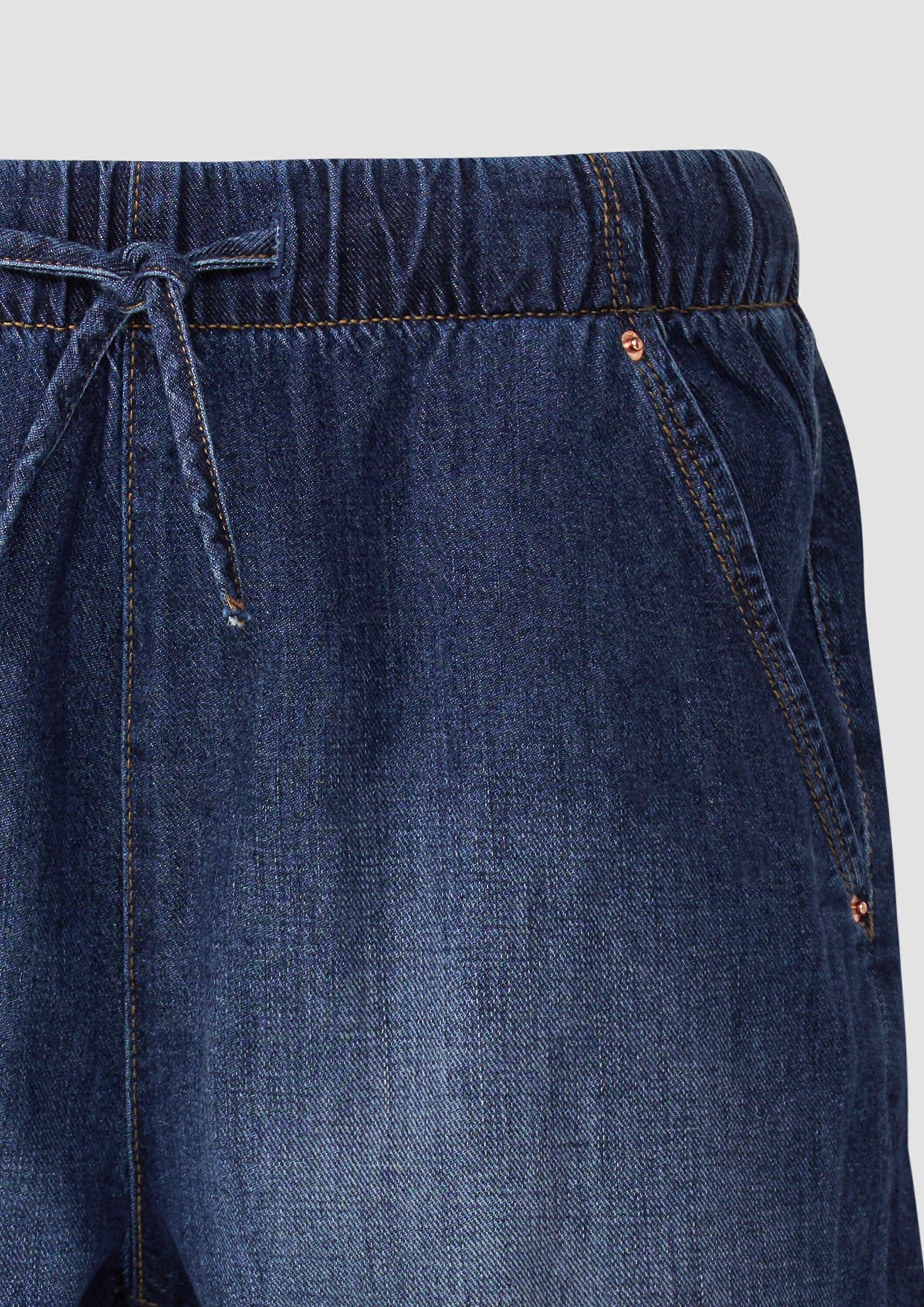 QS Jeansshorts Jeans-Hose Jeans-Shorts / Comfort Fit / Mid Rise / Elastikbund
