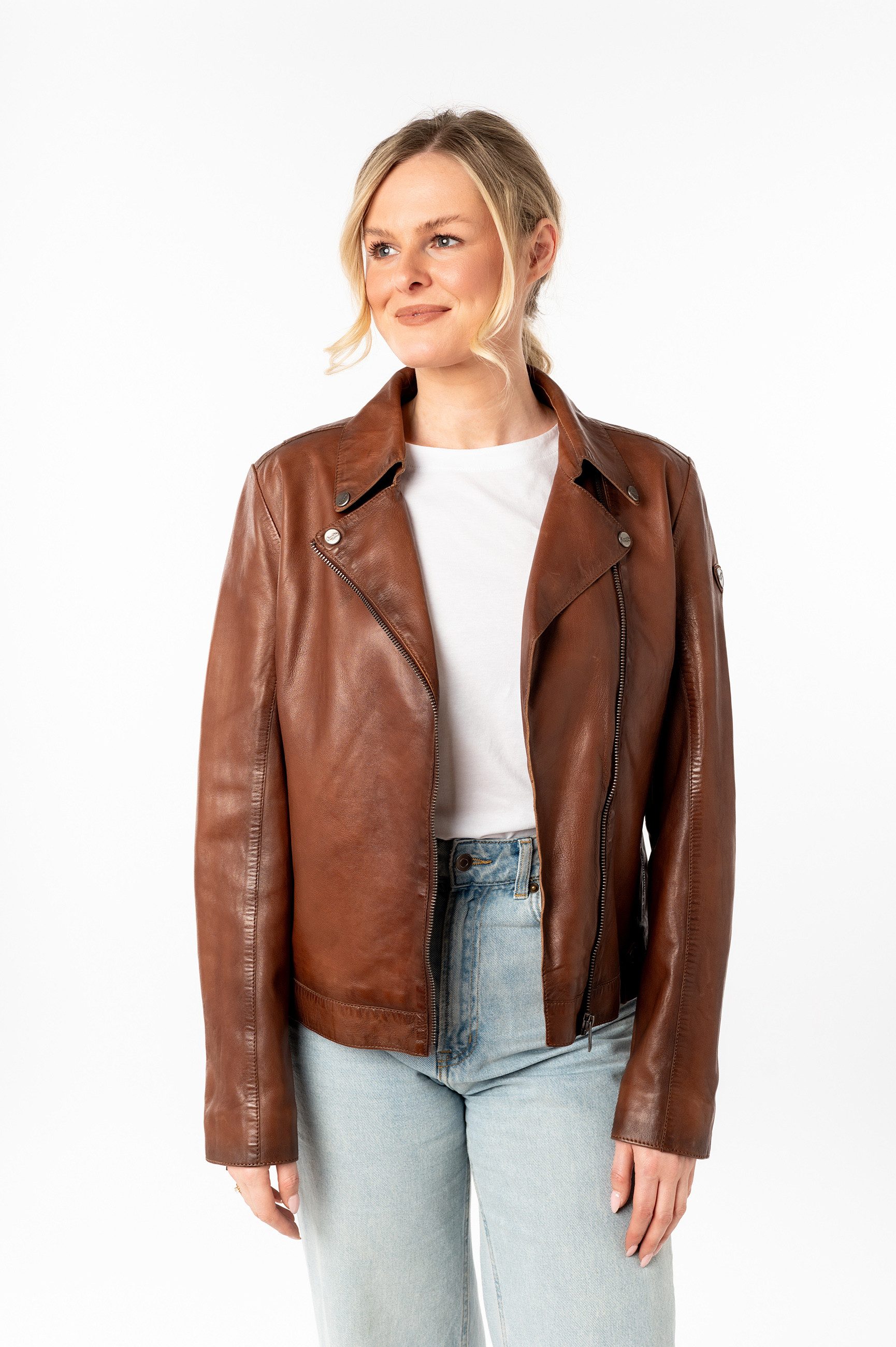 Mauritius Lederjacke MWFarah mit Reverskragen günstig online kaufen