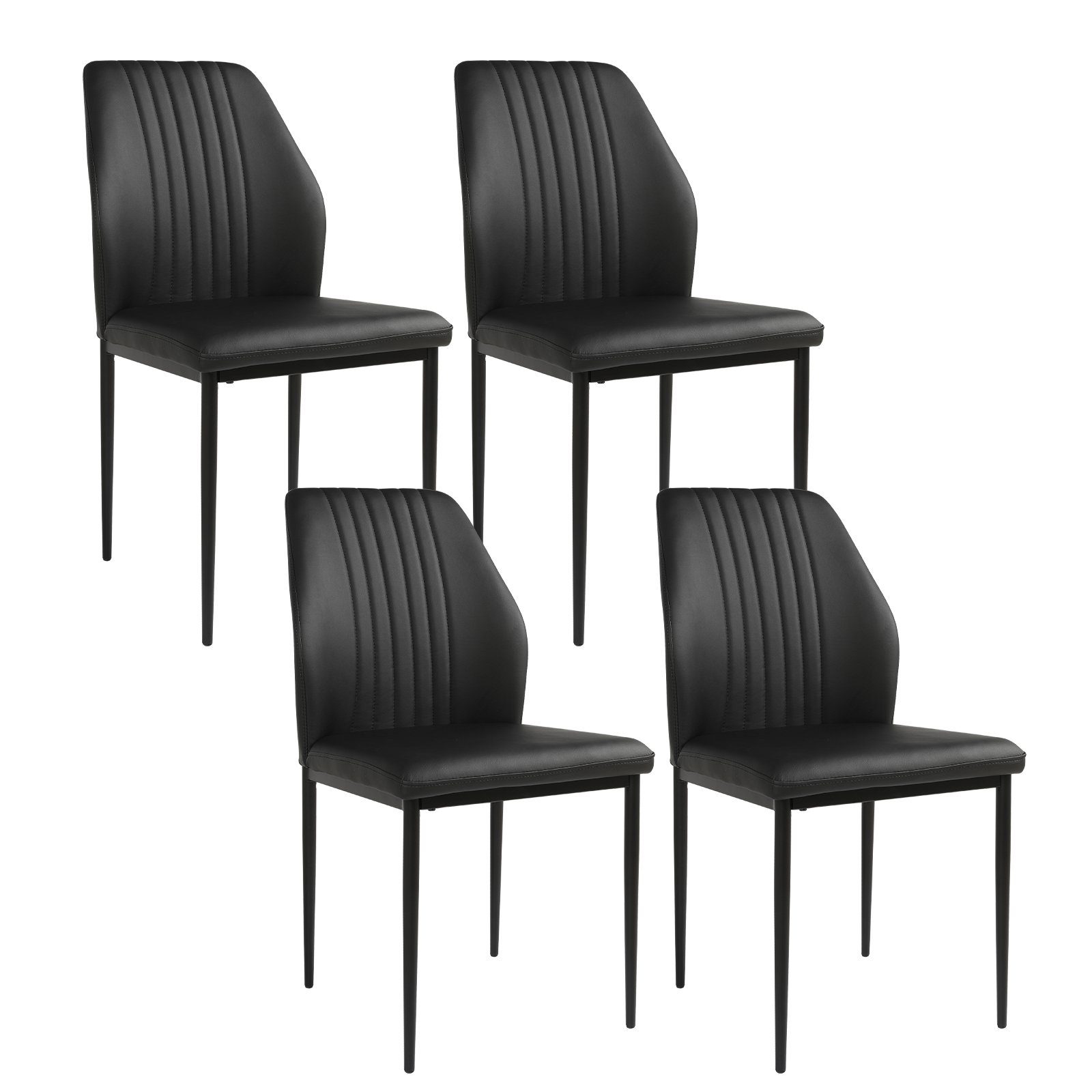 Jiexi Polsterstuhl Esszimmerstuhl Wohnzimmerstuhl für Esszimmer(2/4 St)