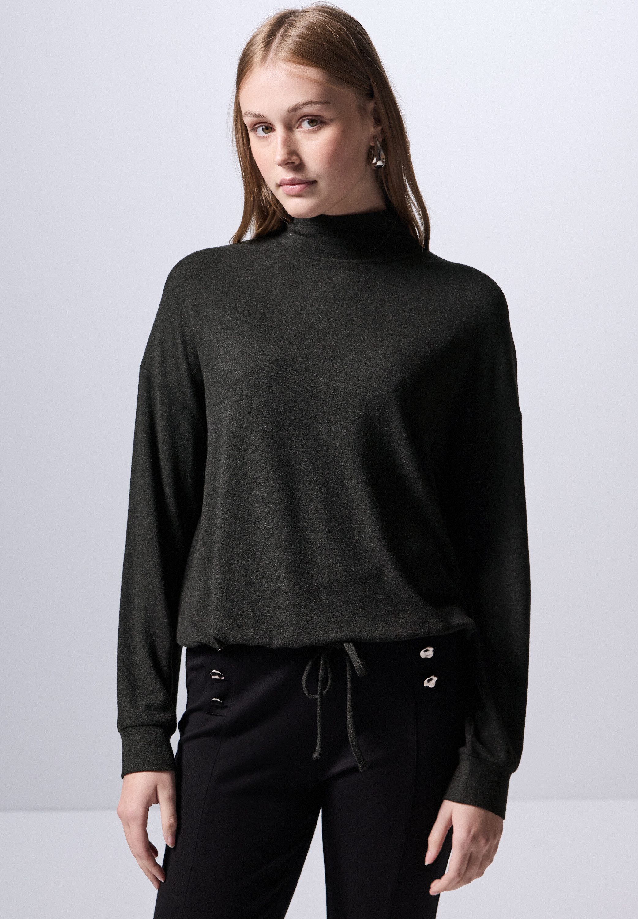 STREET ONE STUDIO Langarmshirt aus softem günstig online kaufen