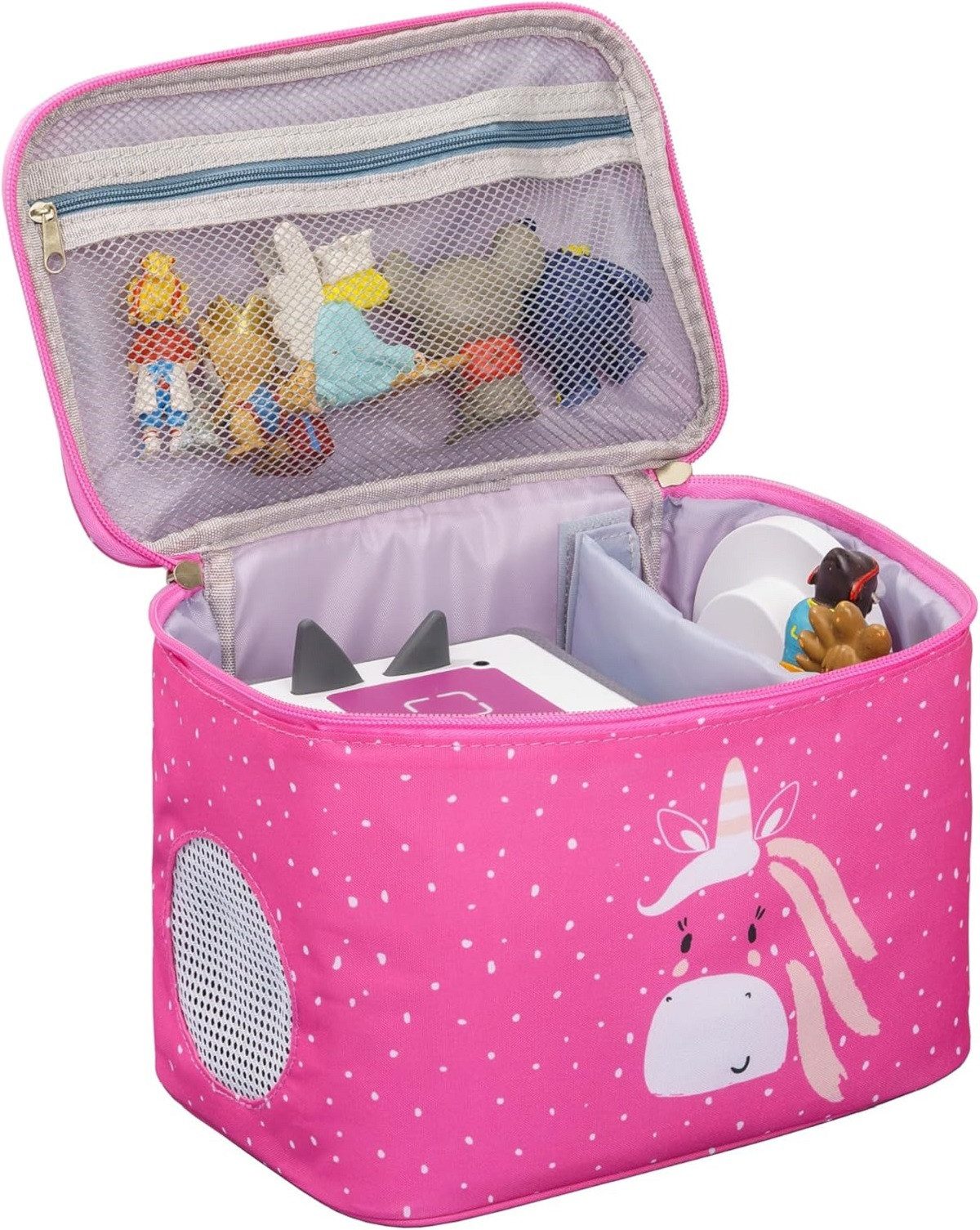 Liebeszeug Aufbewahrungstasche kompatibel mit Toniebox Tragetasche mit Platz für 15 Hörfiguren