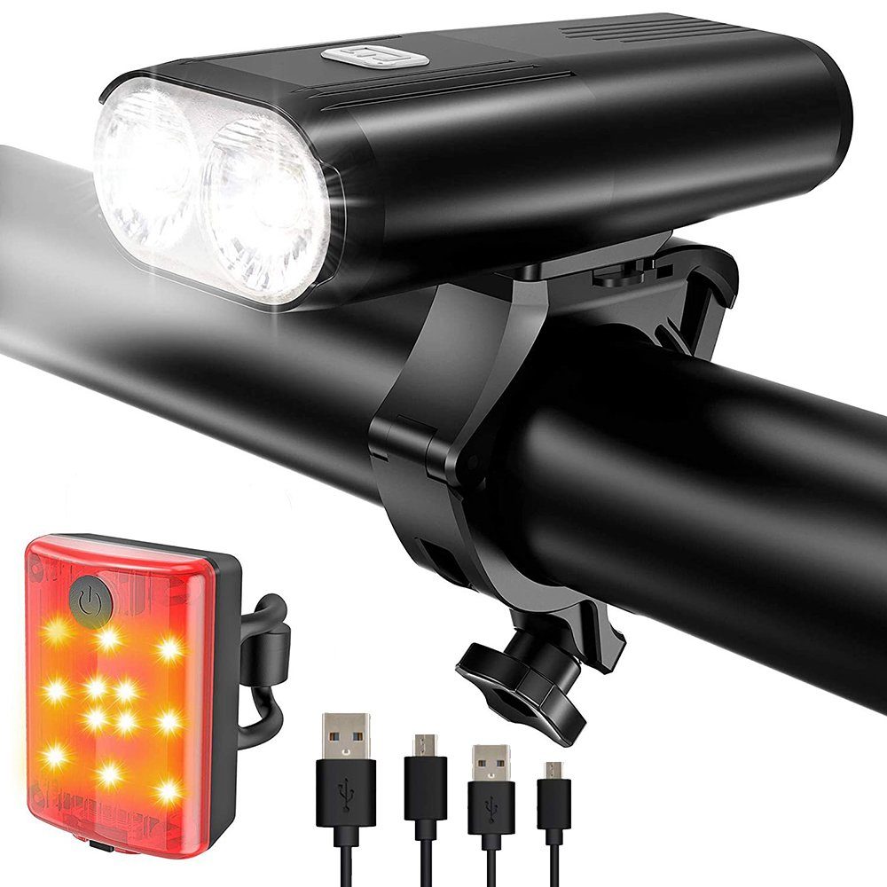 zggzerg Fahrradbeleuchtung »LED Fahrradlicht Set USB Akku  Fahrradbeleuchtung«