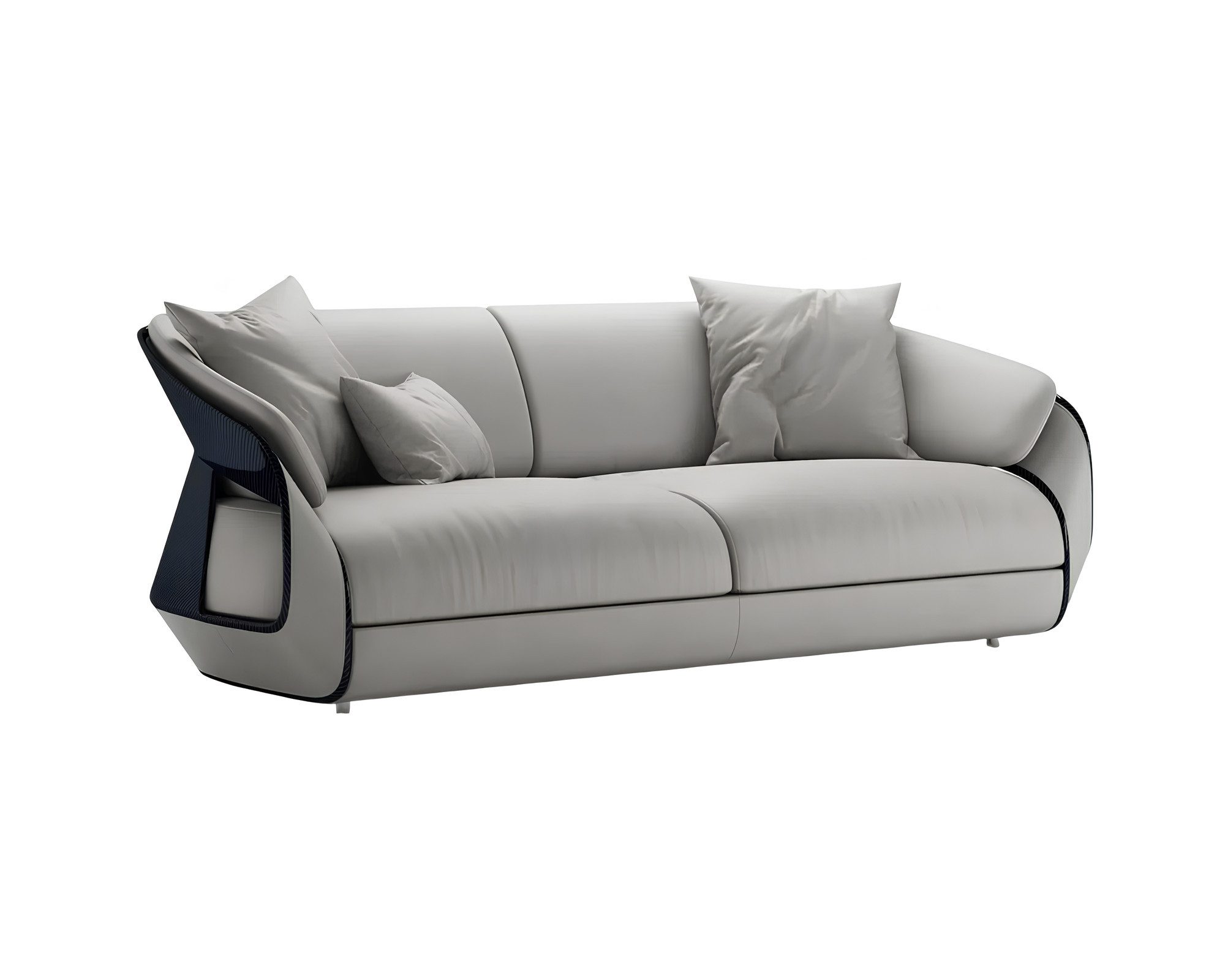 JVmoebel Polstergarnitur JVMoebel Sofa in Weiß-Blau mit modernem Design und hohem Komfort, (1-tlg)