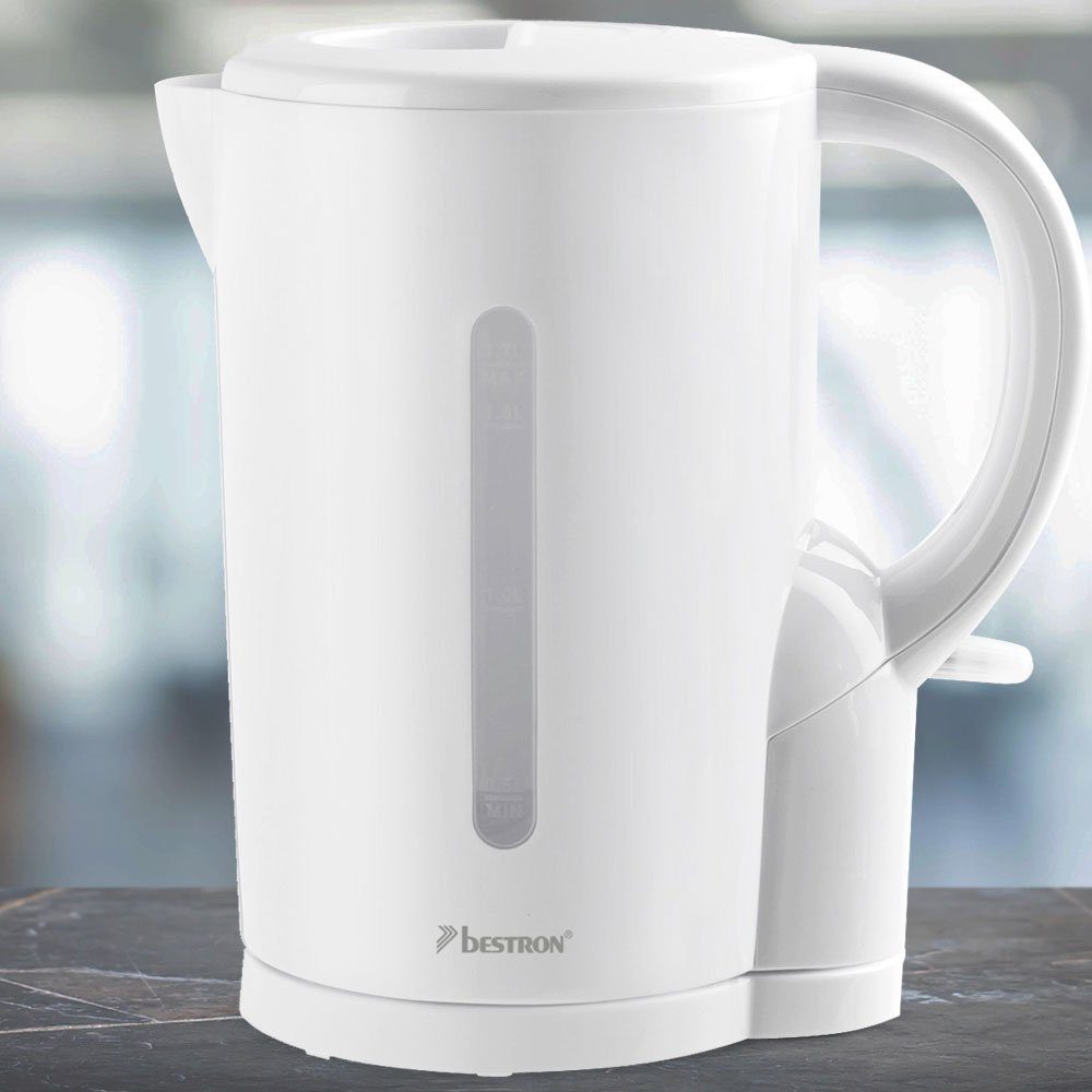 Liter Watt Wasserkocher, bestron 1,7 Küchen 2200 Camping Kocher Wasser Tee