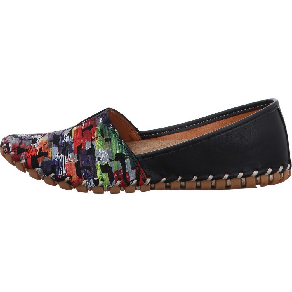 Gemini Gemini - Nappa/Kombi Ballerina - Schwarz Slipper