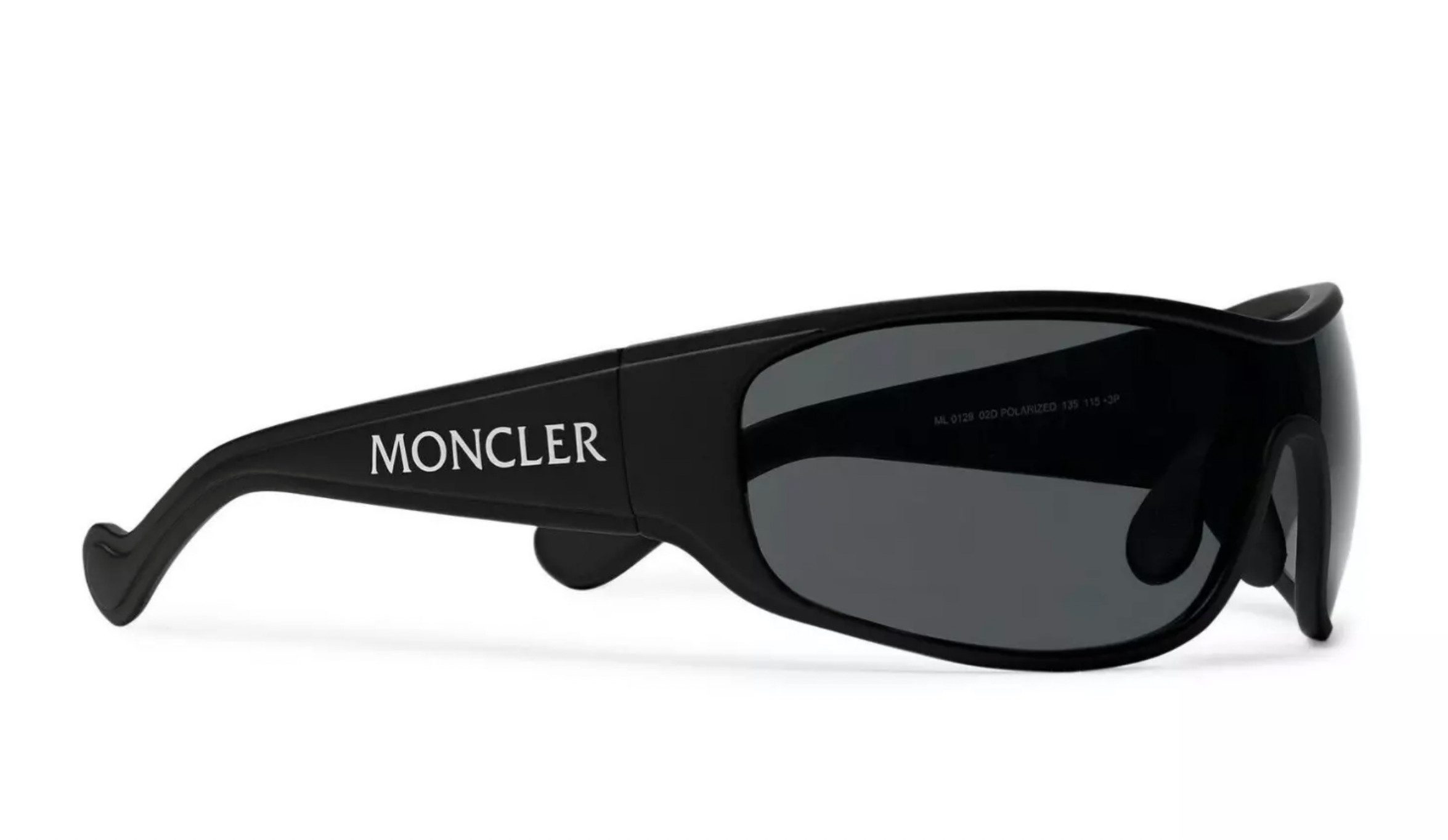 MONCLER Sonnenbrille Shield Ski Mask Visor Brille Offiziellen Moncler-Etui im Design einer gesteppten Nylonweste
