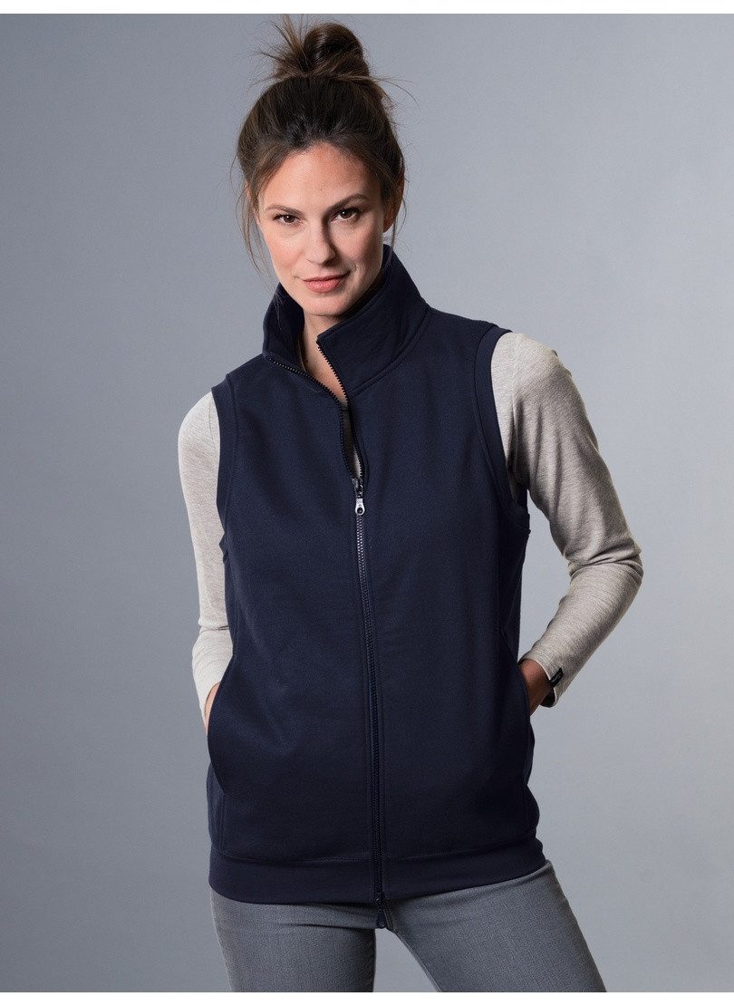 Trigema Steppweste TRIGEMA Weste aus bequemem Sweat-Material (1-tlg)
